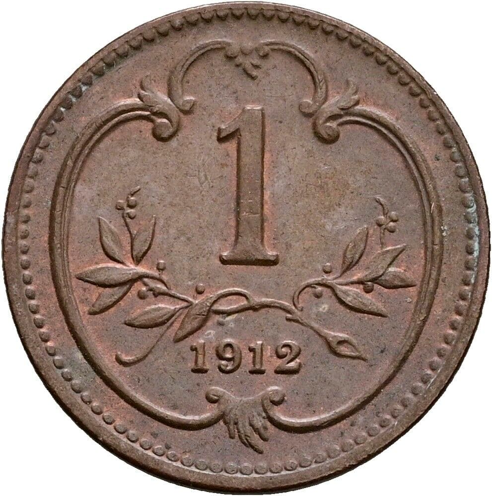 1 Heller Franz Joseph I. 1848-1916 1912 – Vorderseite