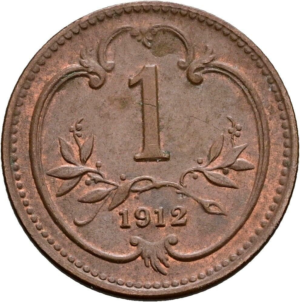 1 Heller Franz Joseph I. 1848-1916 1912 – Vorderseite