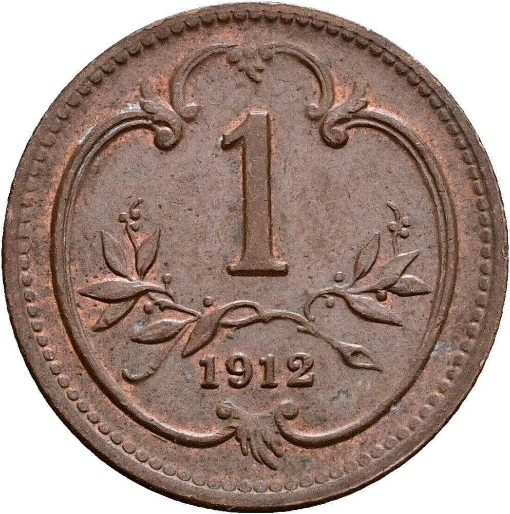 1 Heller Franz Joseph I. 1848-1916 1912 – Vorderseite