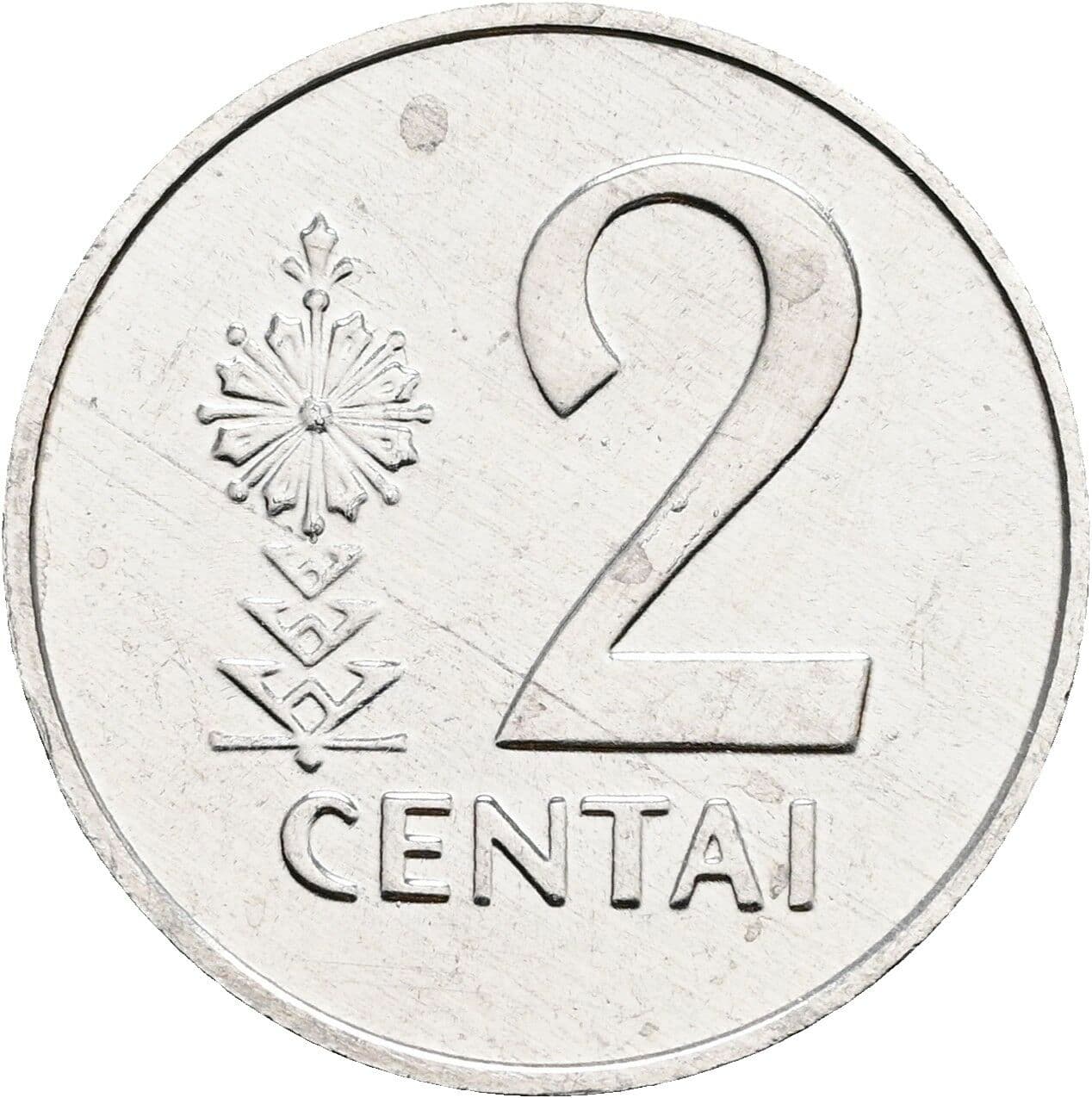 2 Centai 1991 – Vorderseite