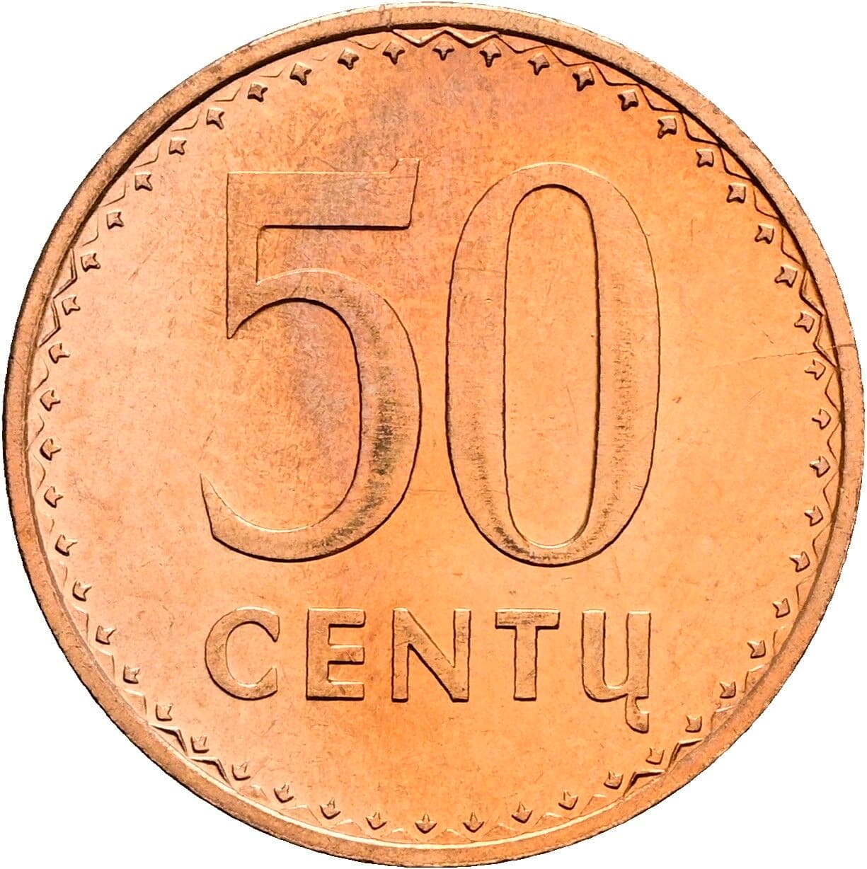 50 Centu 1991 – Vorderseite
