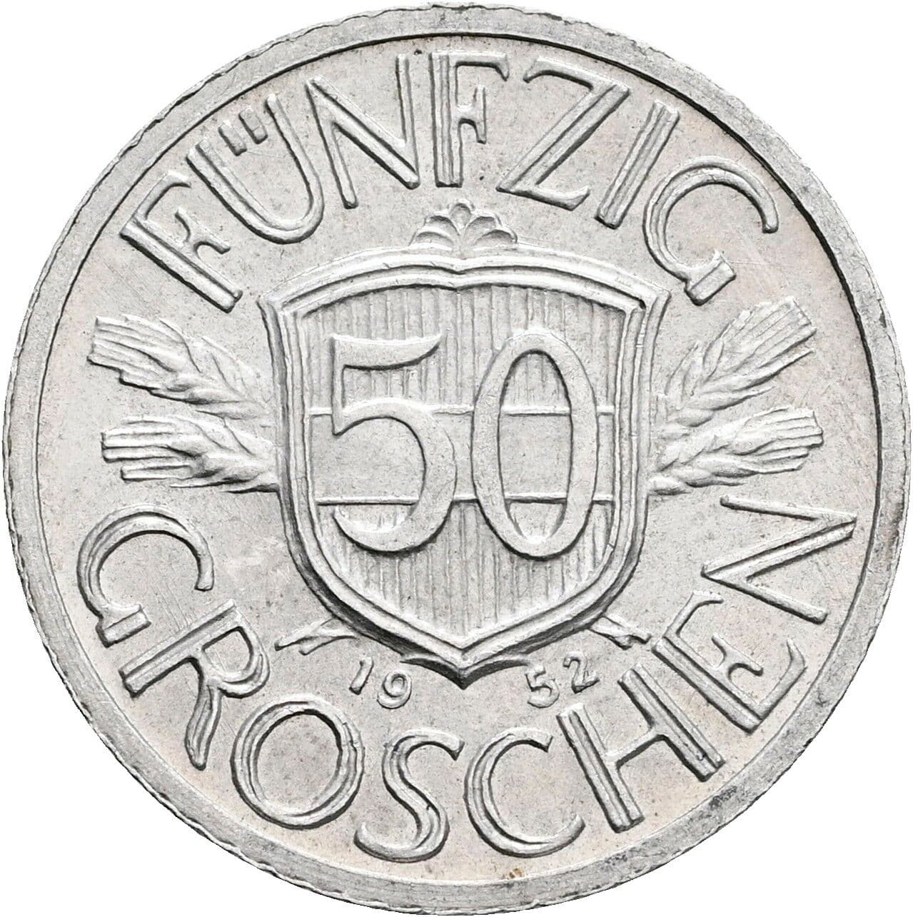 50 Groschen 1952 – Vorderseite