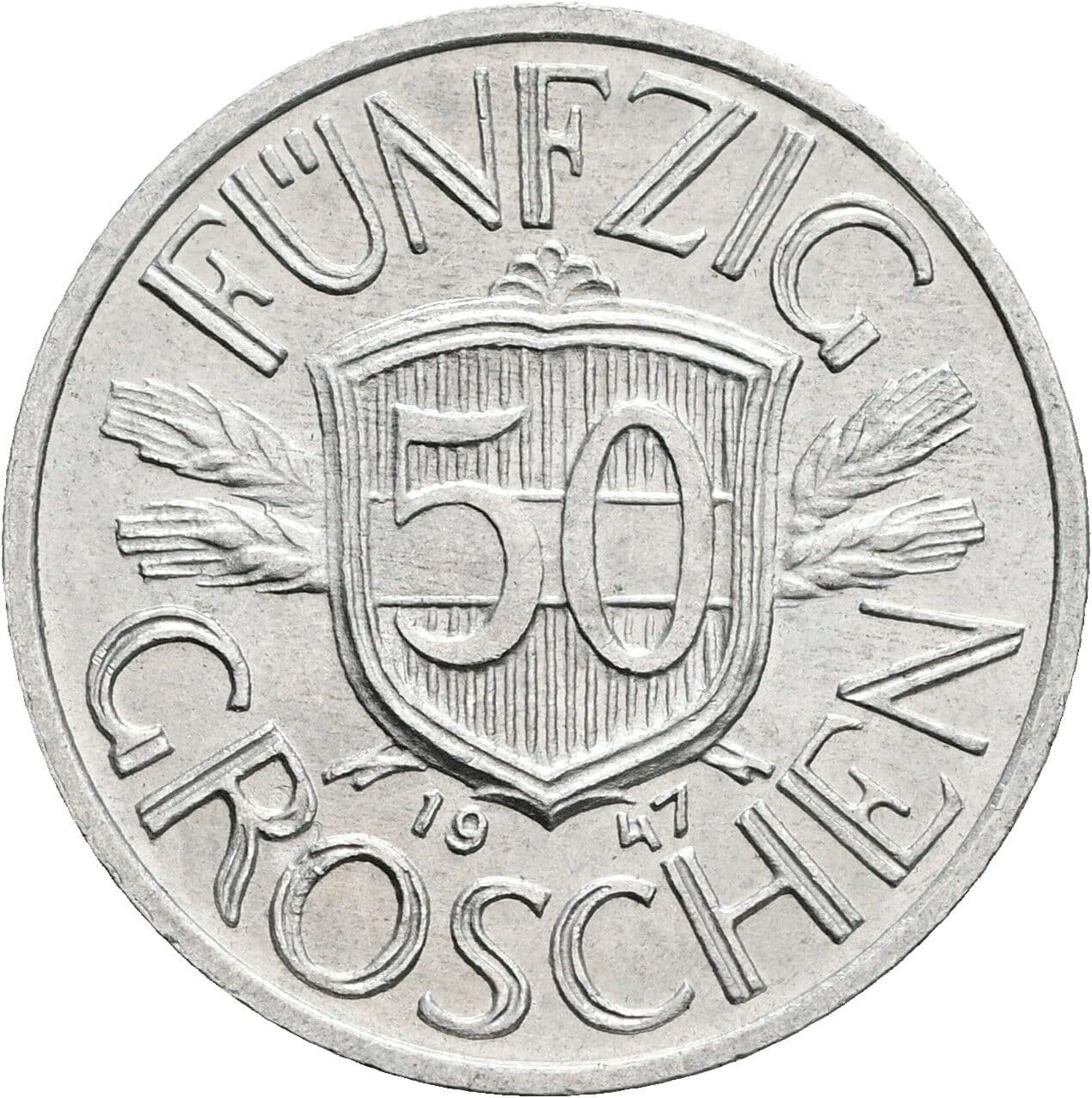 50 Groschen 1947 – Vorderseite