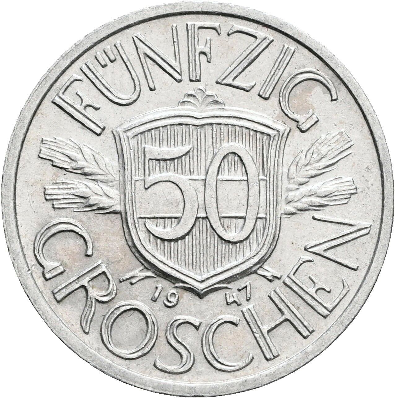 50 Groschen 1947 – Vorderseite