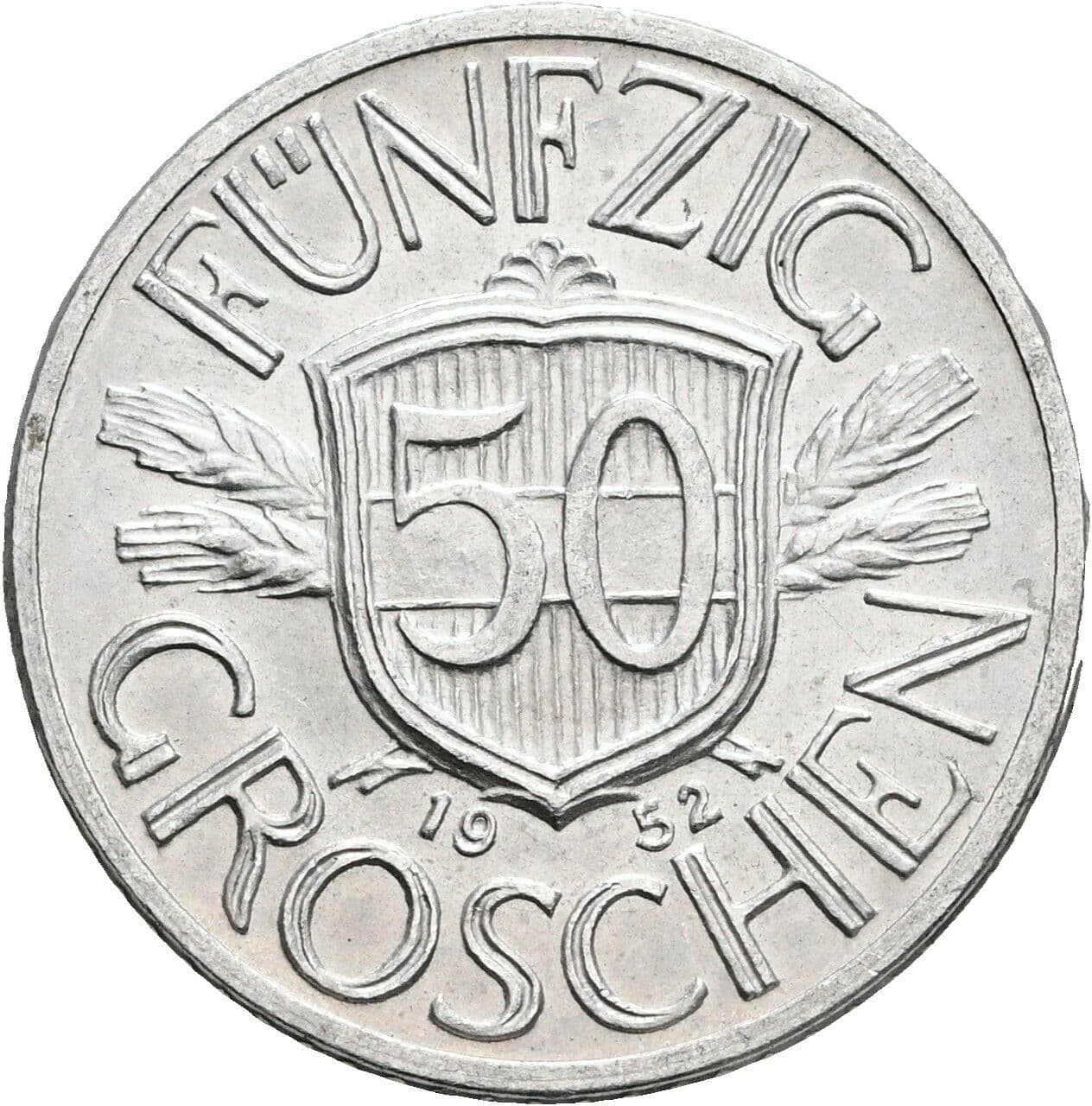 50 Groschen 1952 – Vorderseite