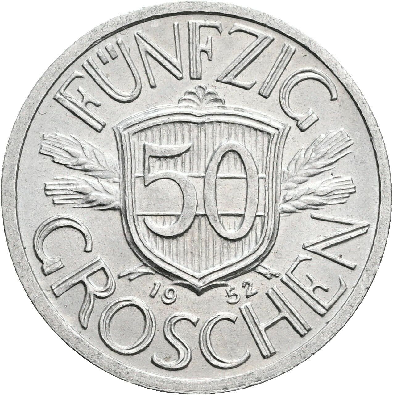 50 Groschen 1952 – Vorderseite