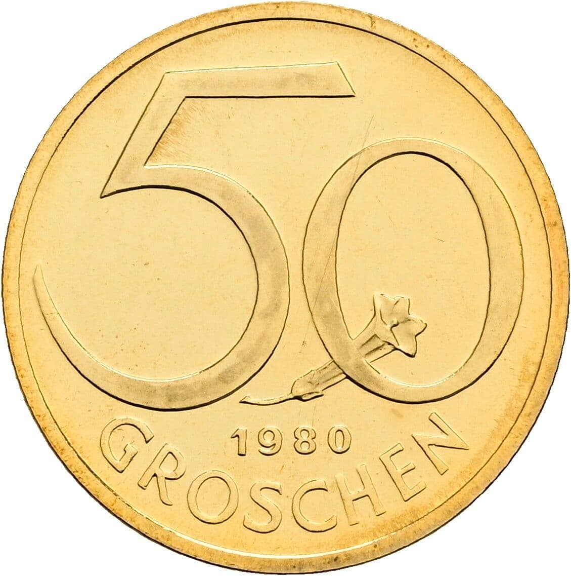 50 Groschen 1980 – Vorderseite