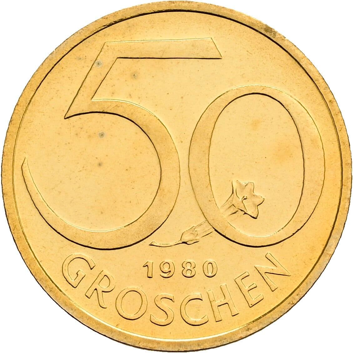 50 Groschen 1980 – Vorderseite