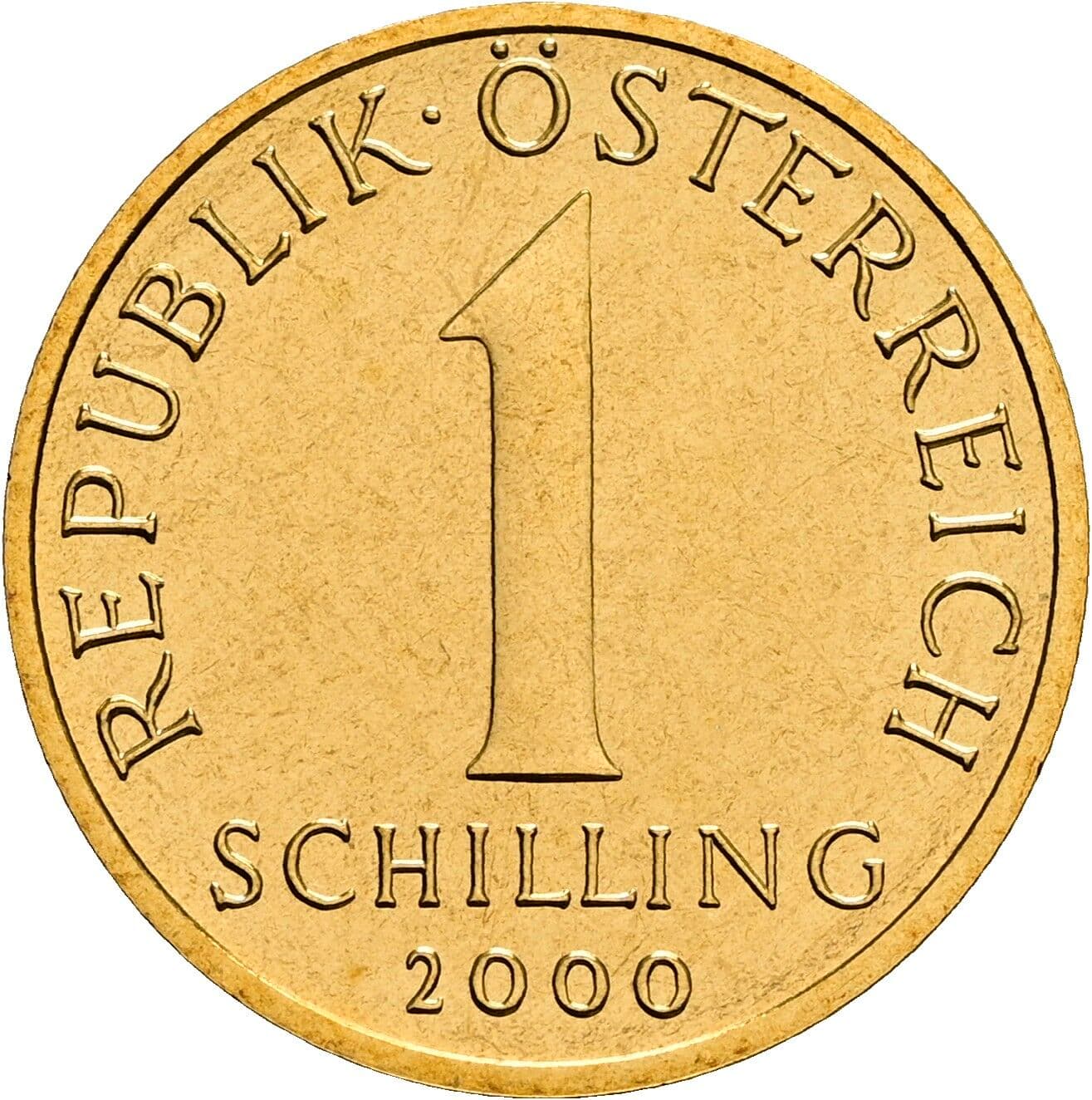 1 Schilling 2000 – Vorderseite