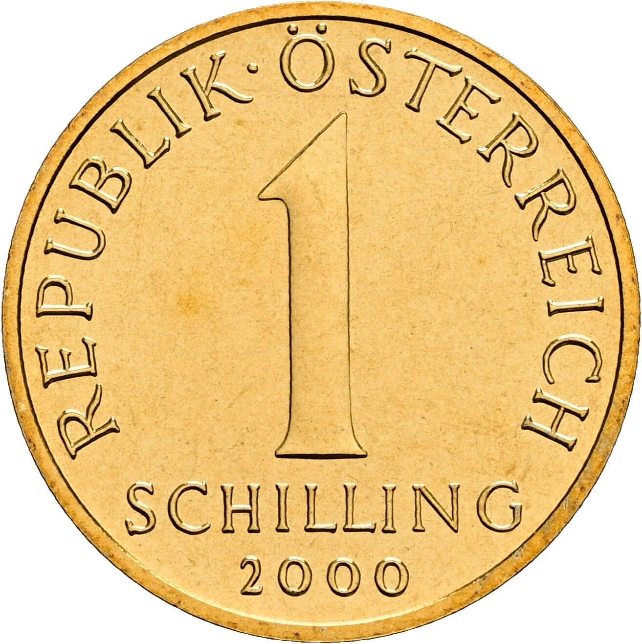 1 Schilling 2000 – Vorderseite