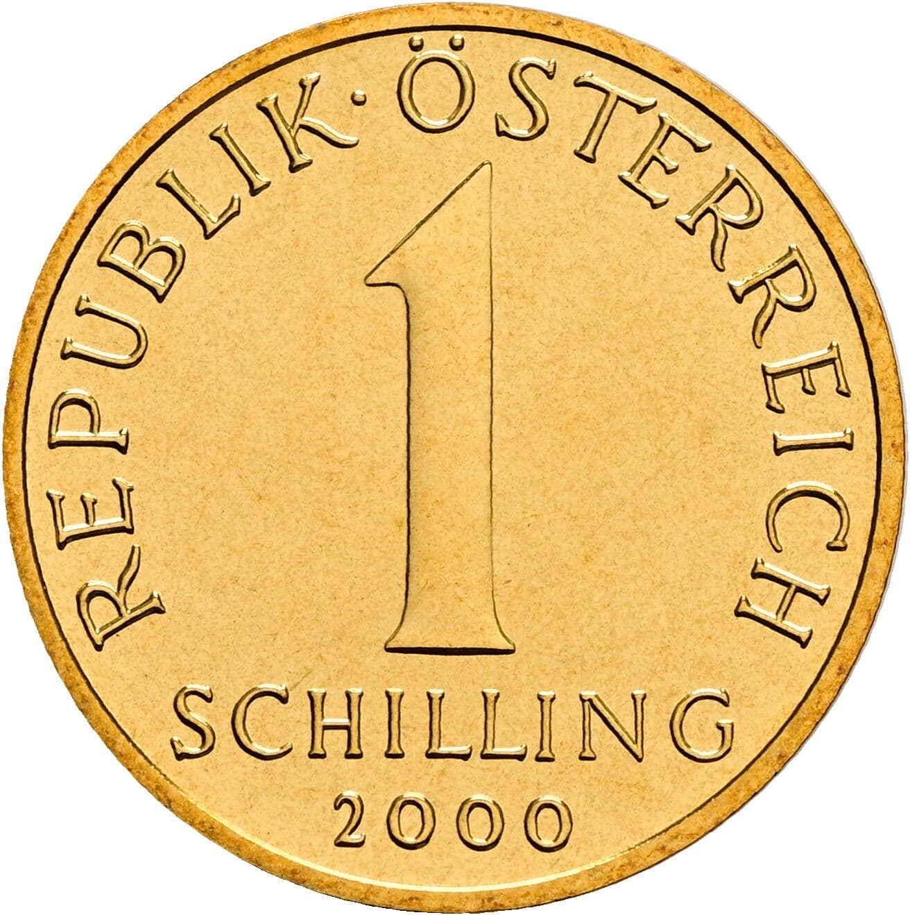 1 Schilling 2000 – Vorderseite
