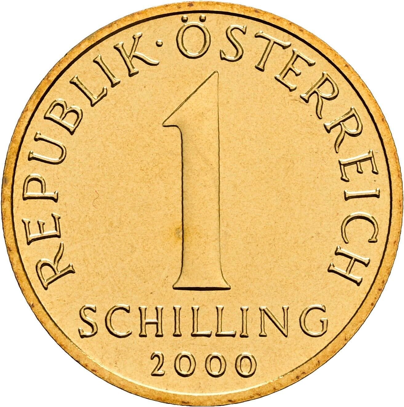 1 Schilling 2000 – Vorderseite