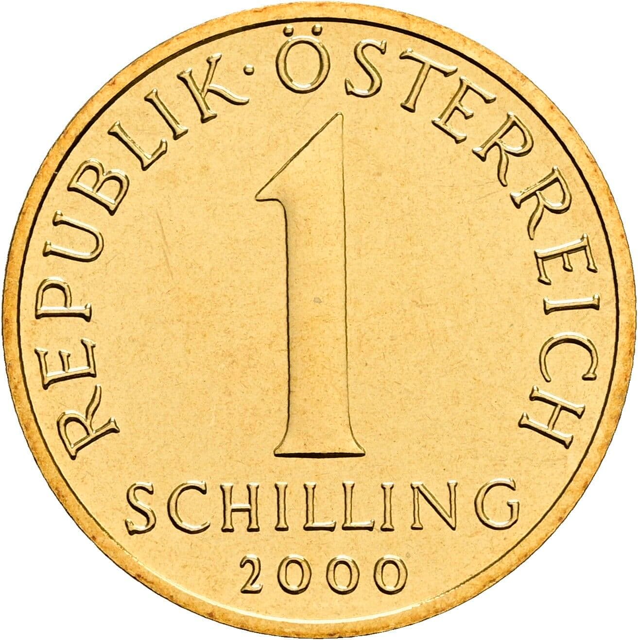 1 Schilling 2000 – Vorderseite