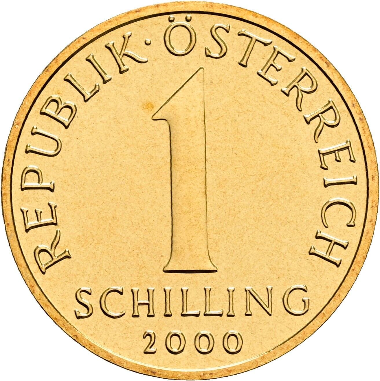 1 Schilling 2000 – Vorderseite