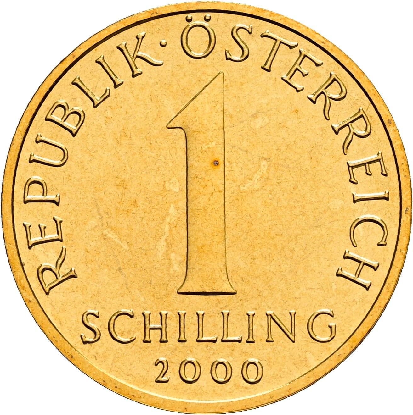 1 Schilling 2000 – Vorderseite