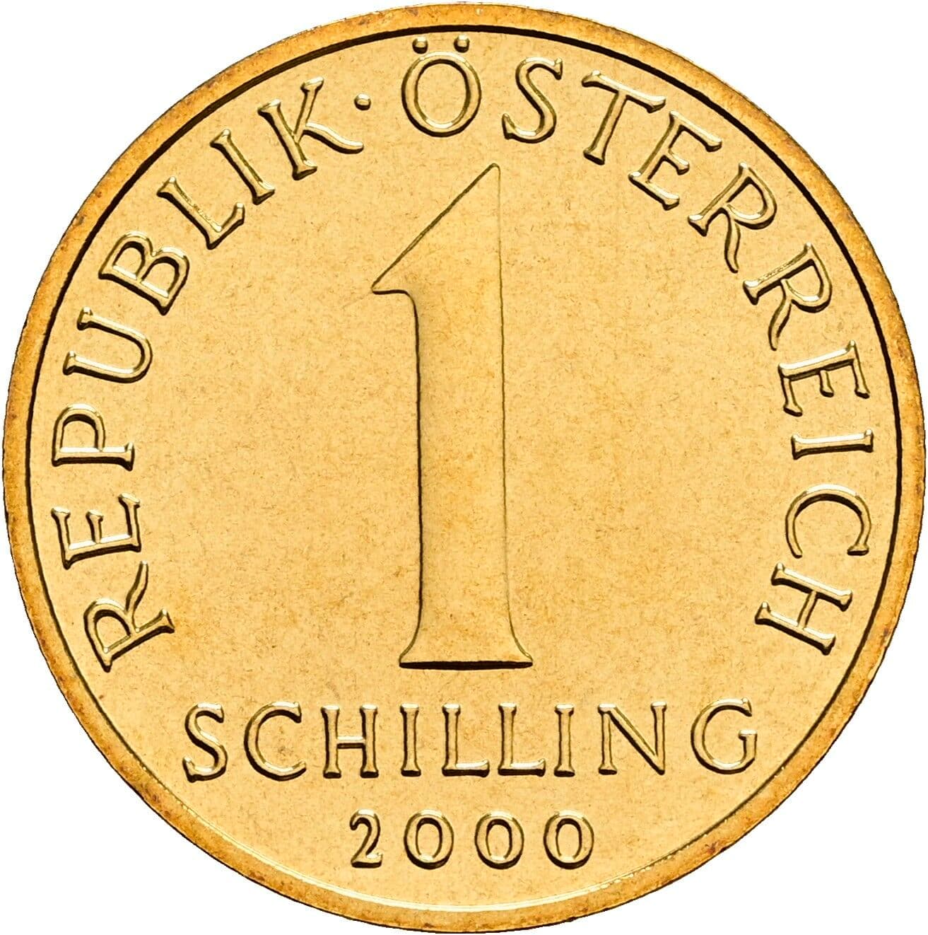 1 Schilling 2000 – Vorderseite