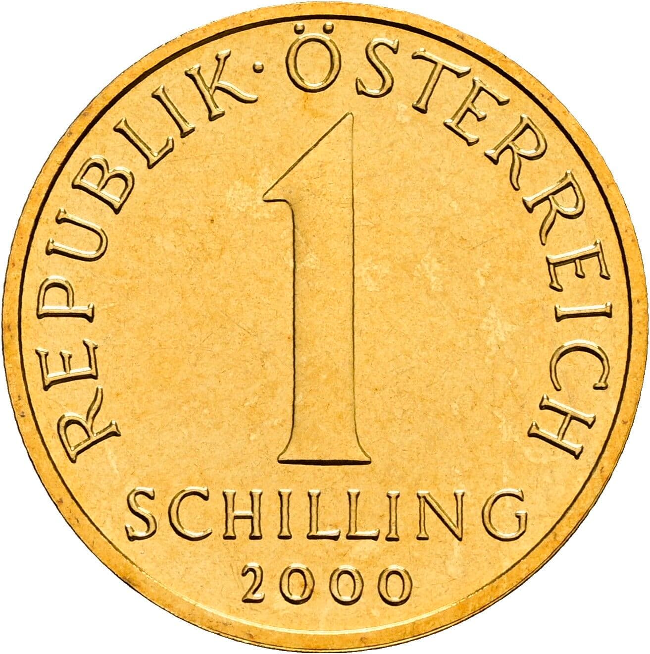 1 Schilling 2000 – Vorderseite