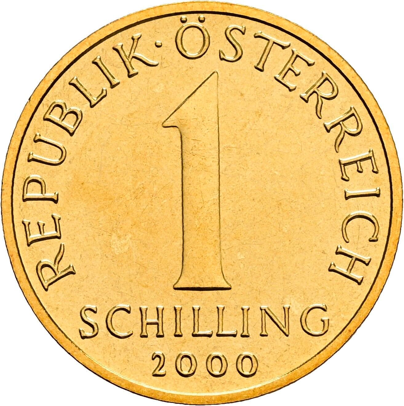 1 Schilling 2000 – Vorderseite