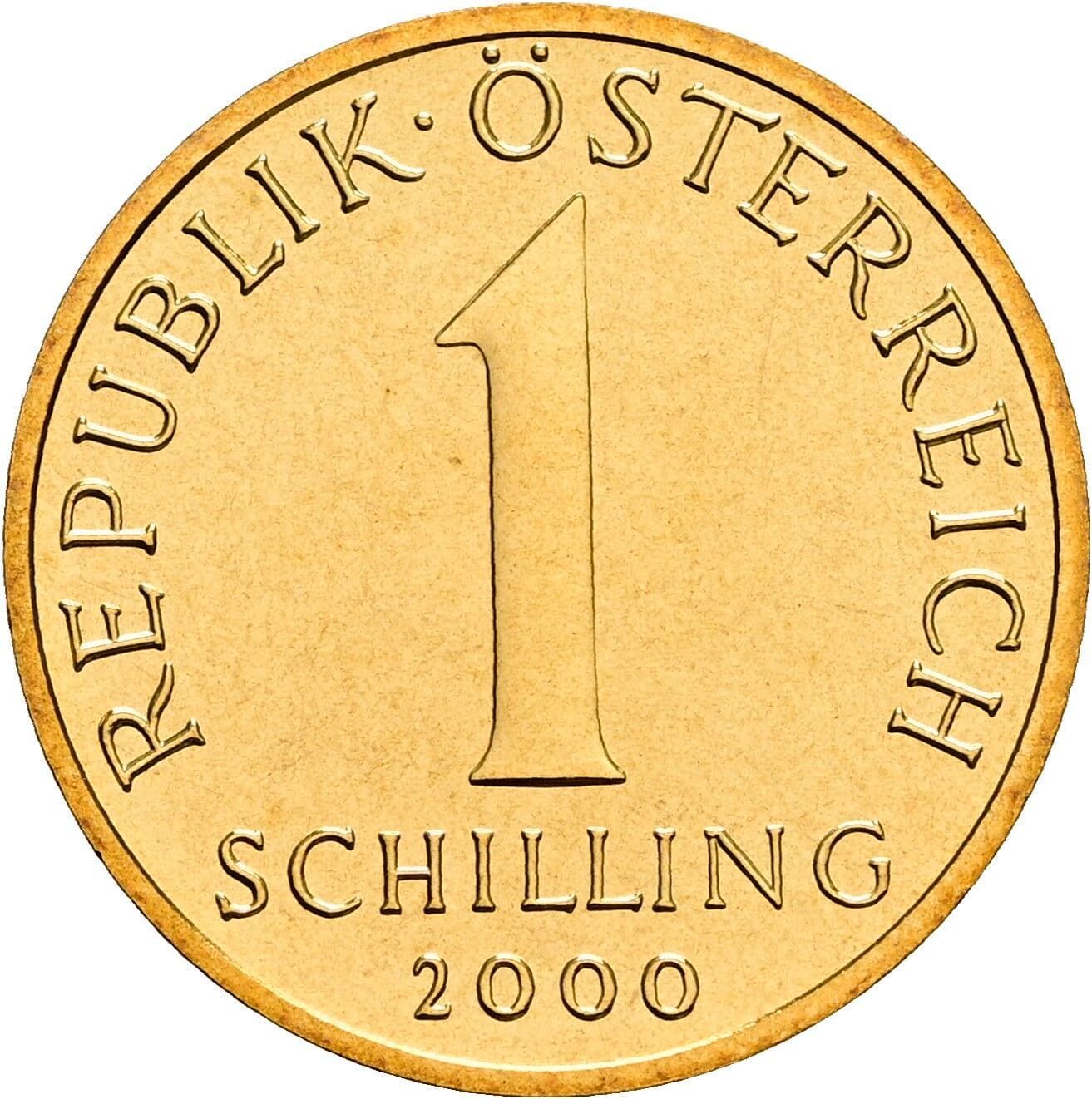 1 Schilling 2000 – Vorderseite