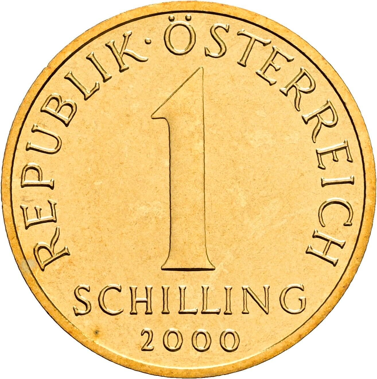 1 Schilling 2000 – Vorderseite