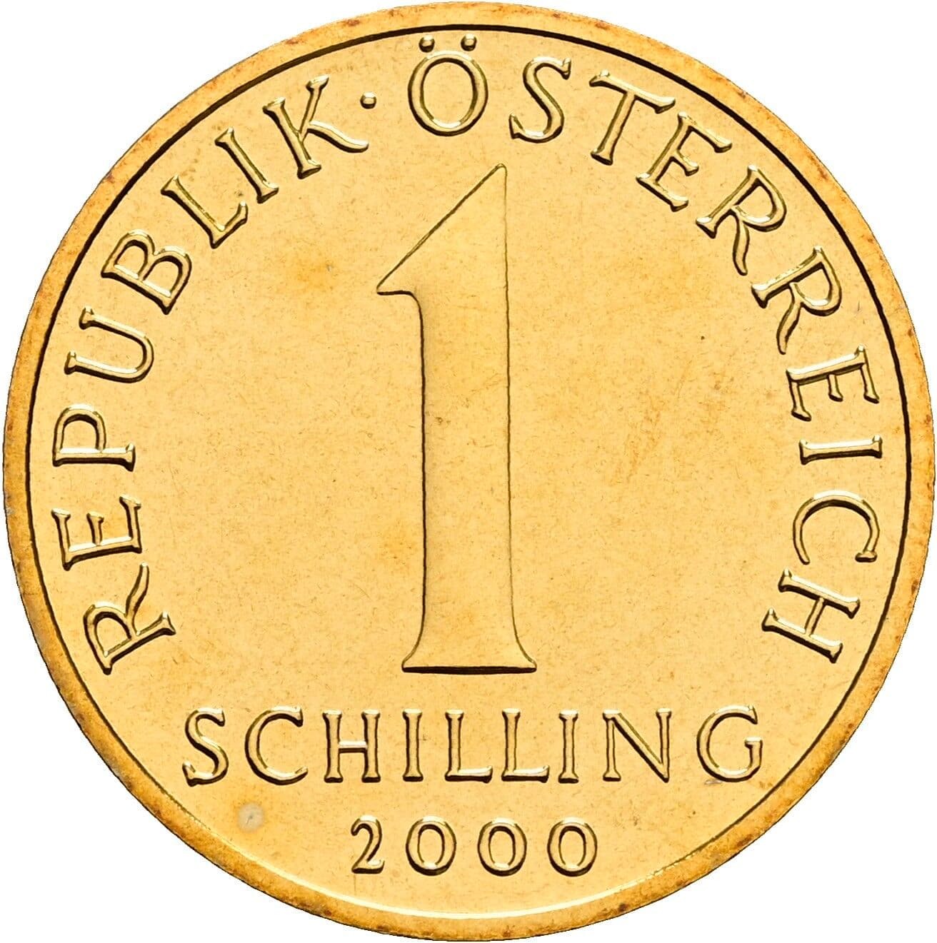 1 Schilling 2000 – Vorderseite
