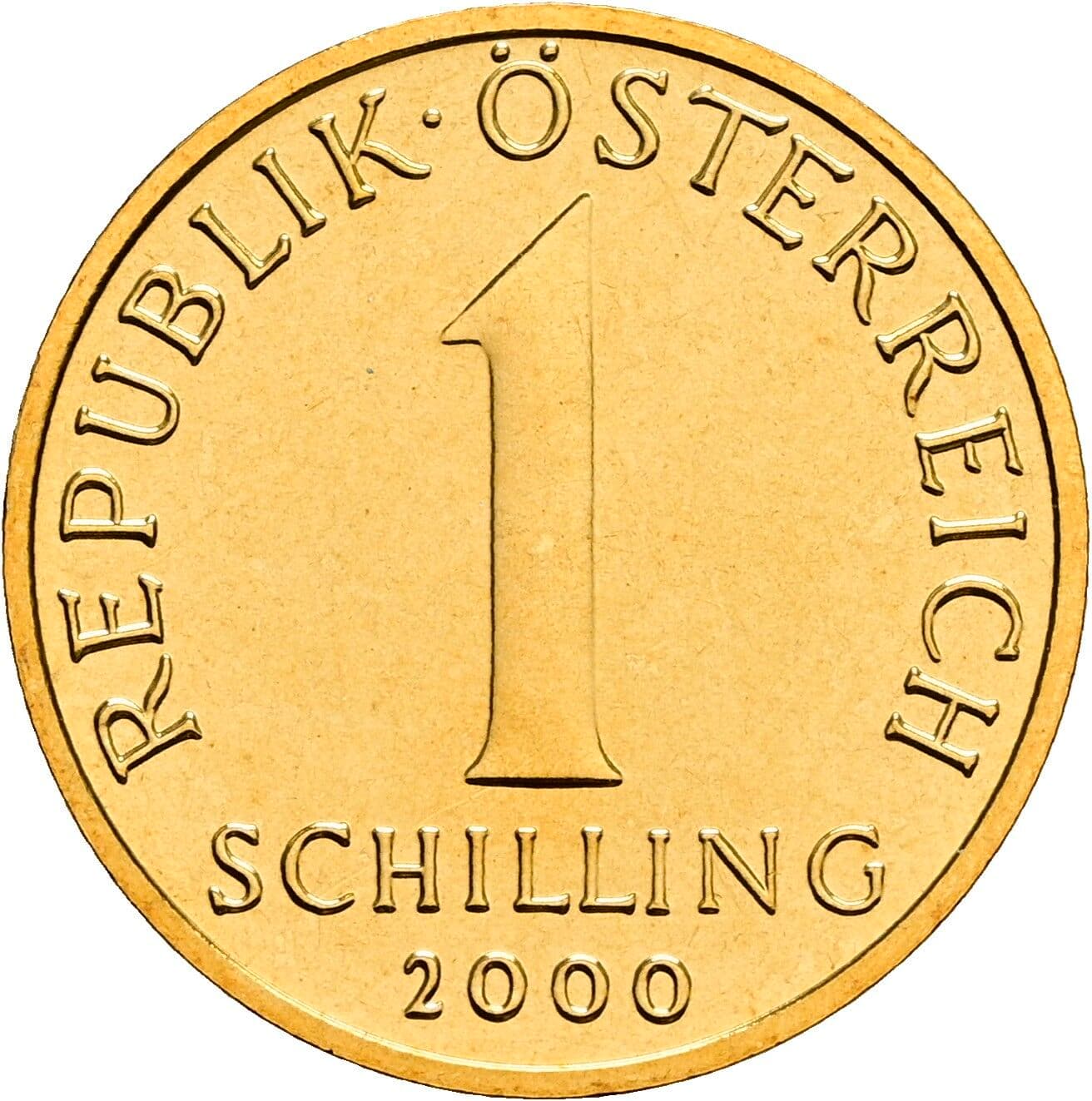 1 Schilling 2000 – Vorderseite