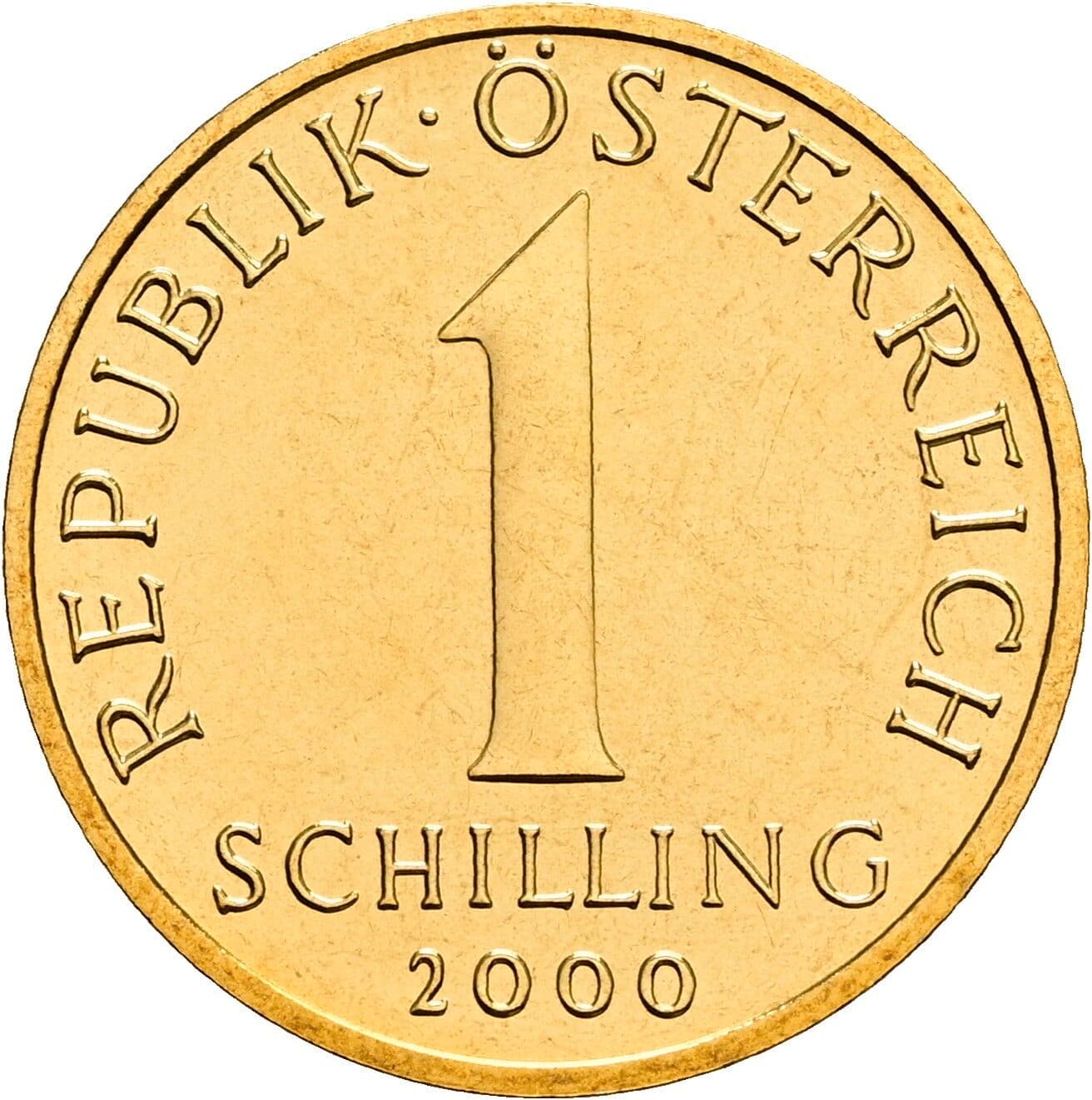 1 Schilling 2000 – Vorderseite