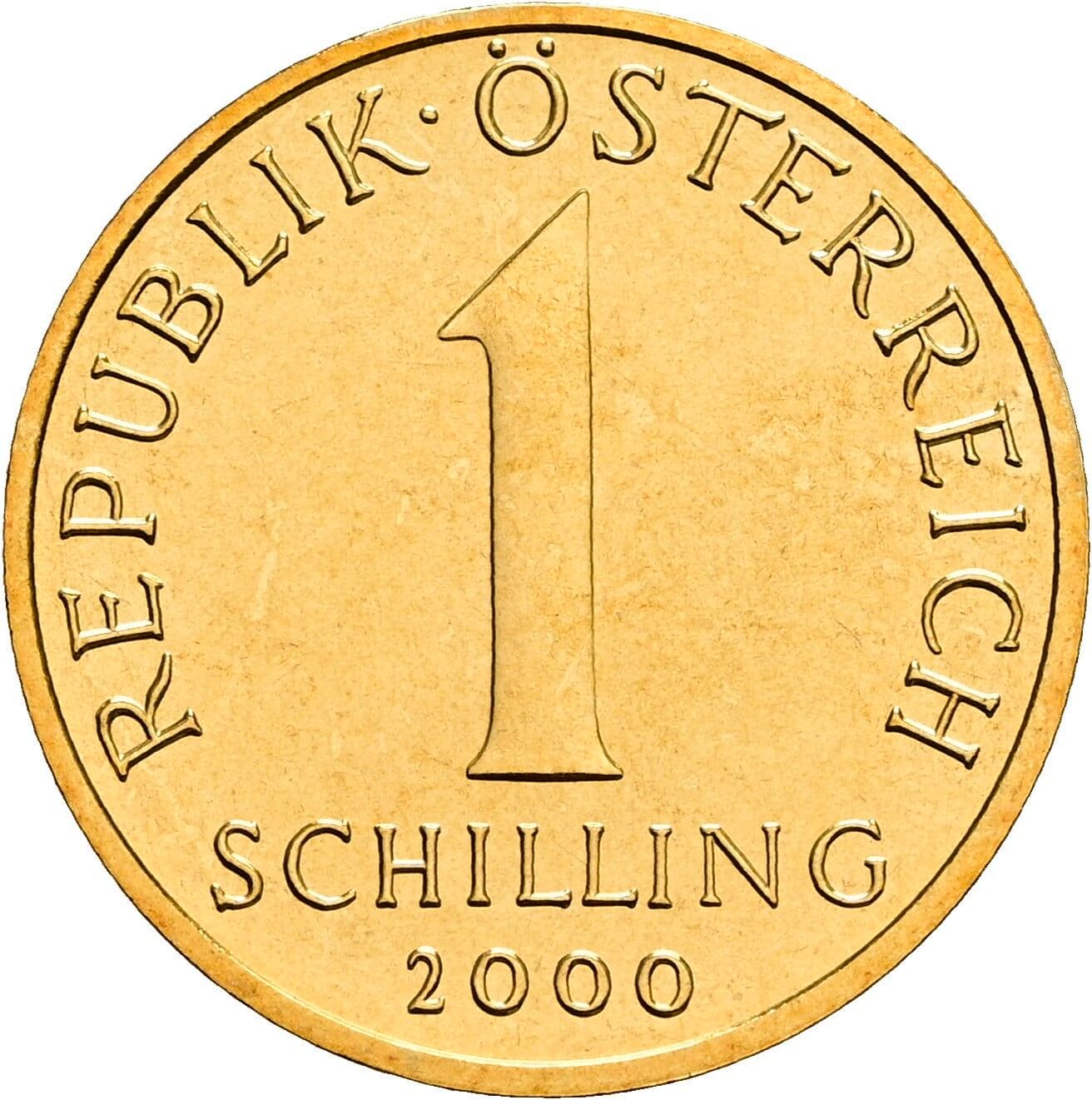 1 Schilling 2000 – Vorderseite
