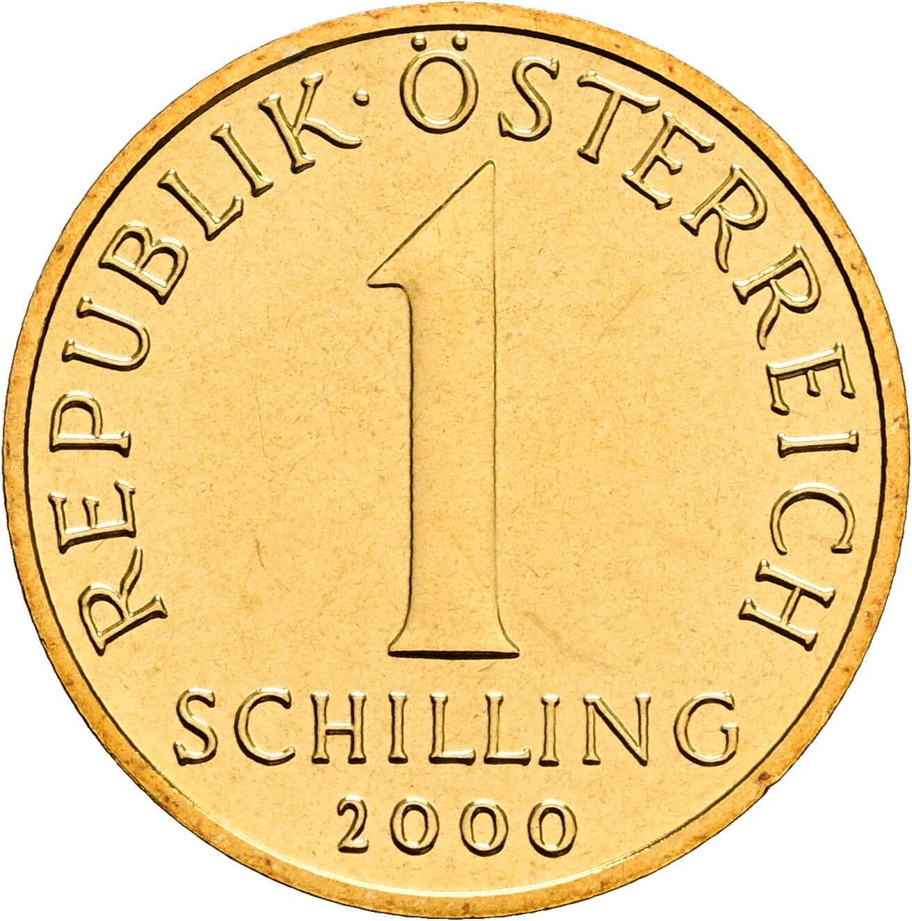 1 Schilling 2000 – Vorderseite