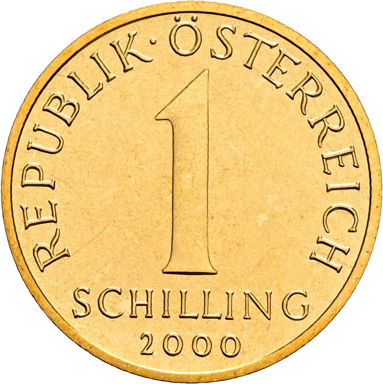 1 Schilling 2000 – Vorderseite