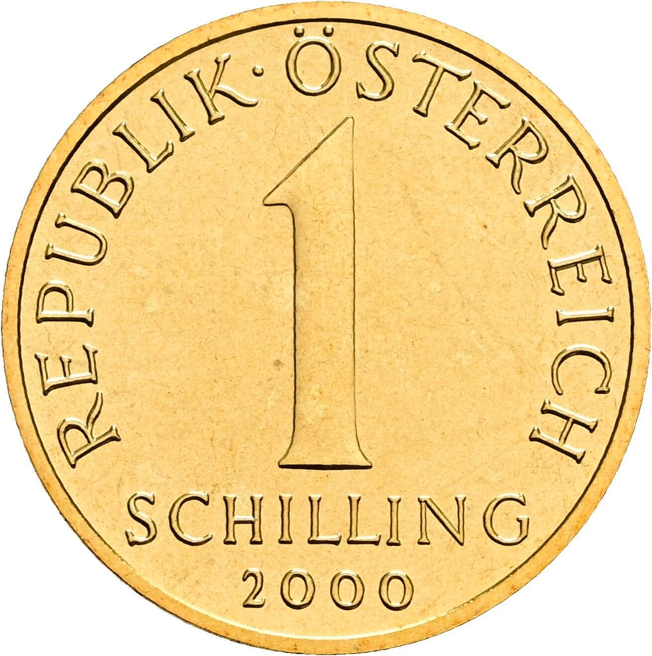 1 Schilling 2000 – Vorderseite