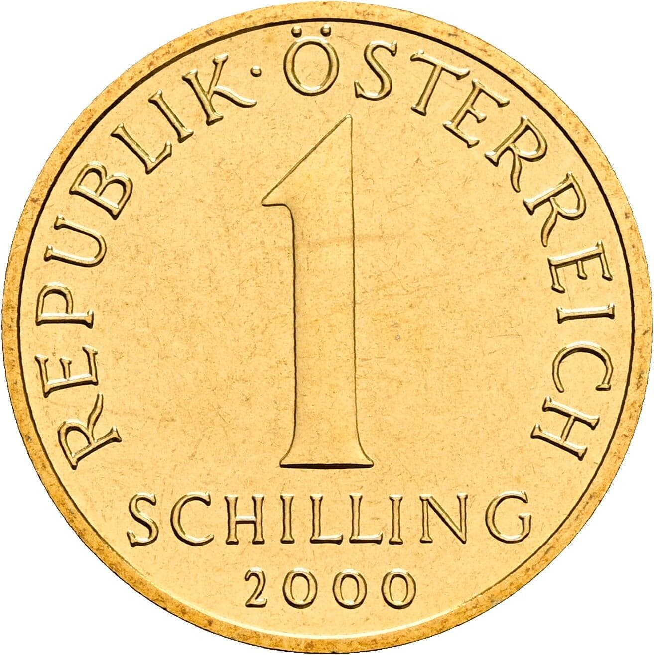1 Schilling 2000 – Vorderseite