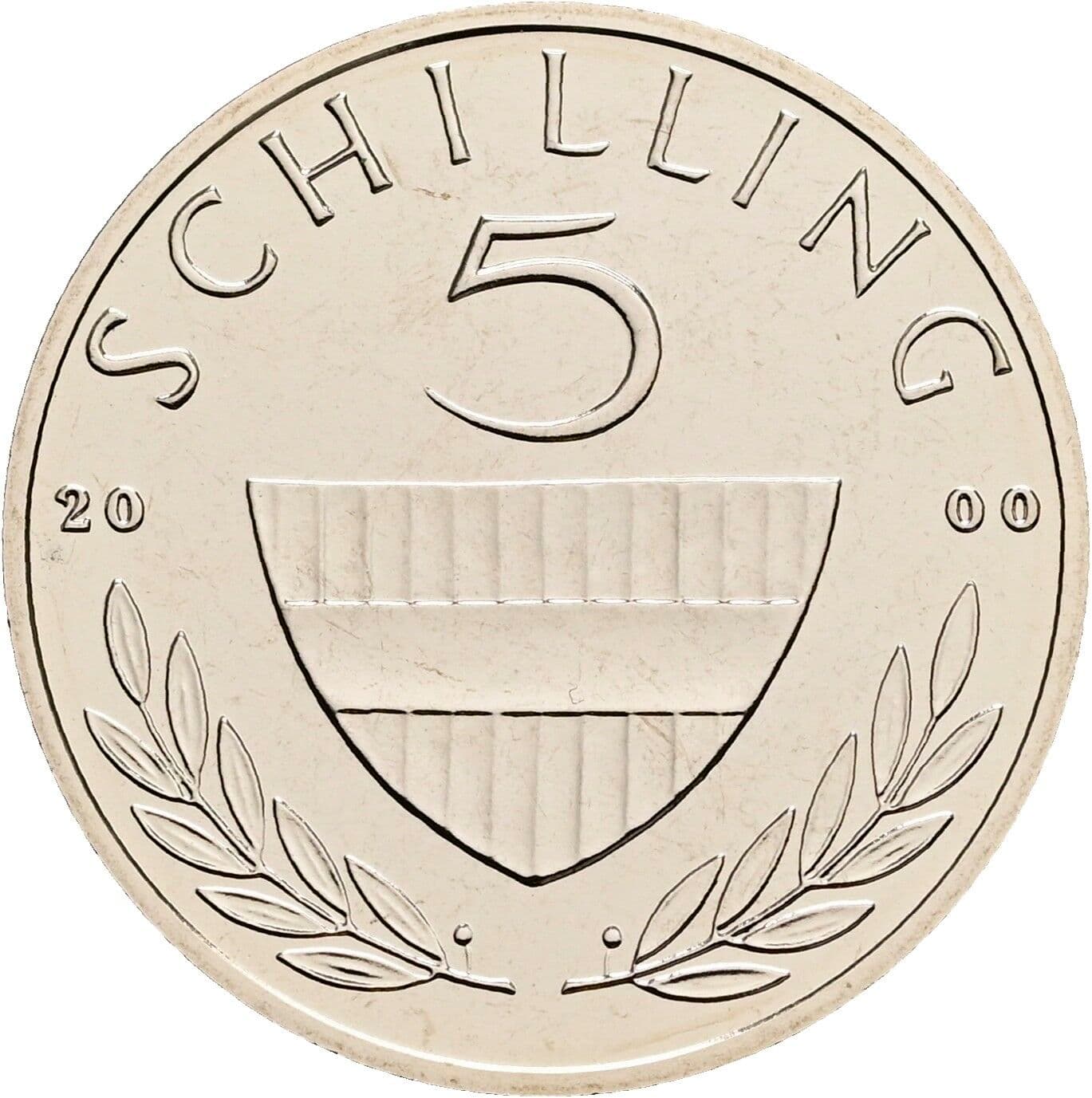 5 Schilling 2000 – Vorderseite