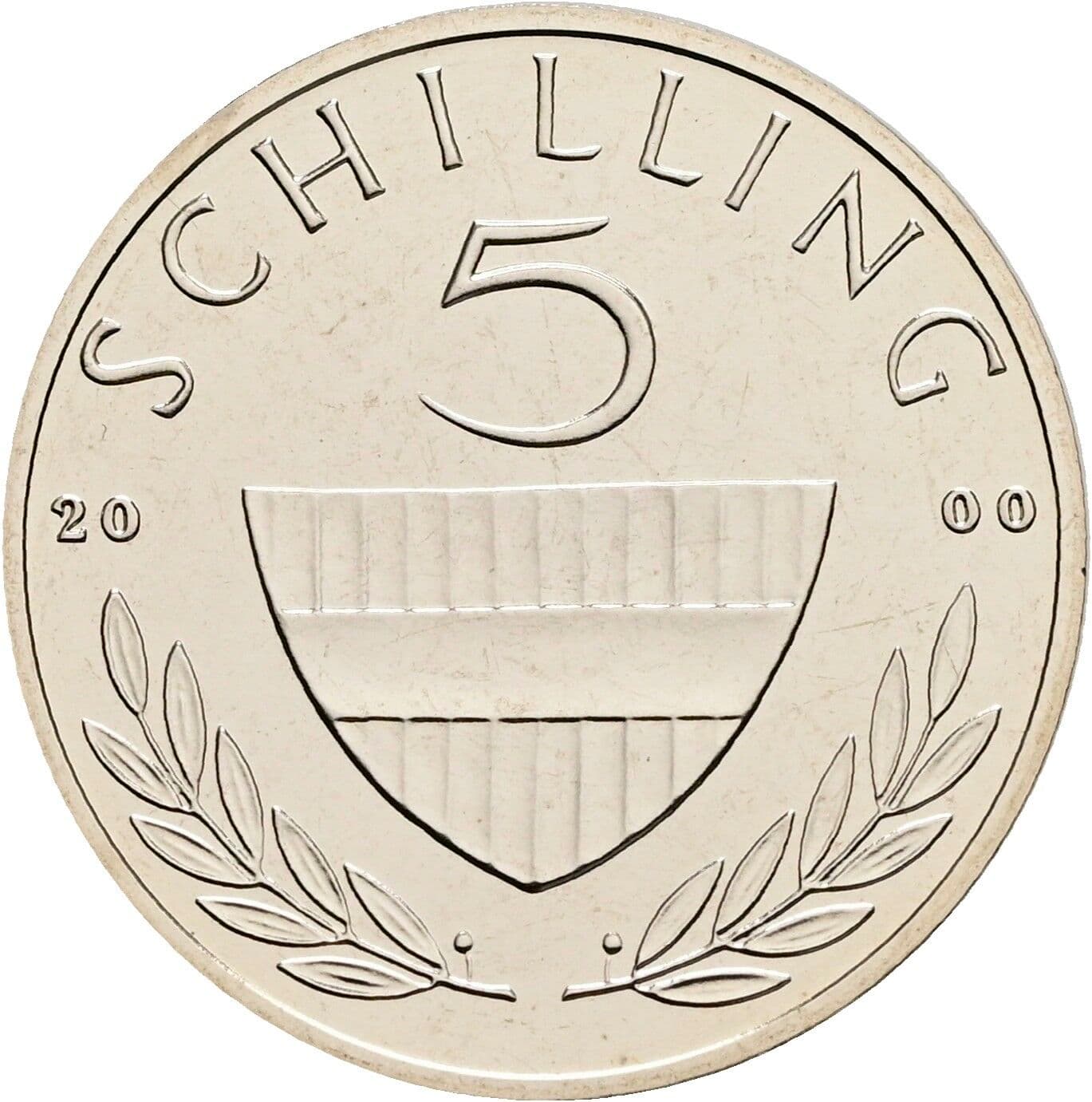 5 Schilling 2000 – Vorderseite