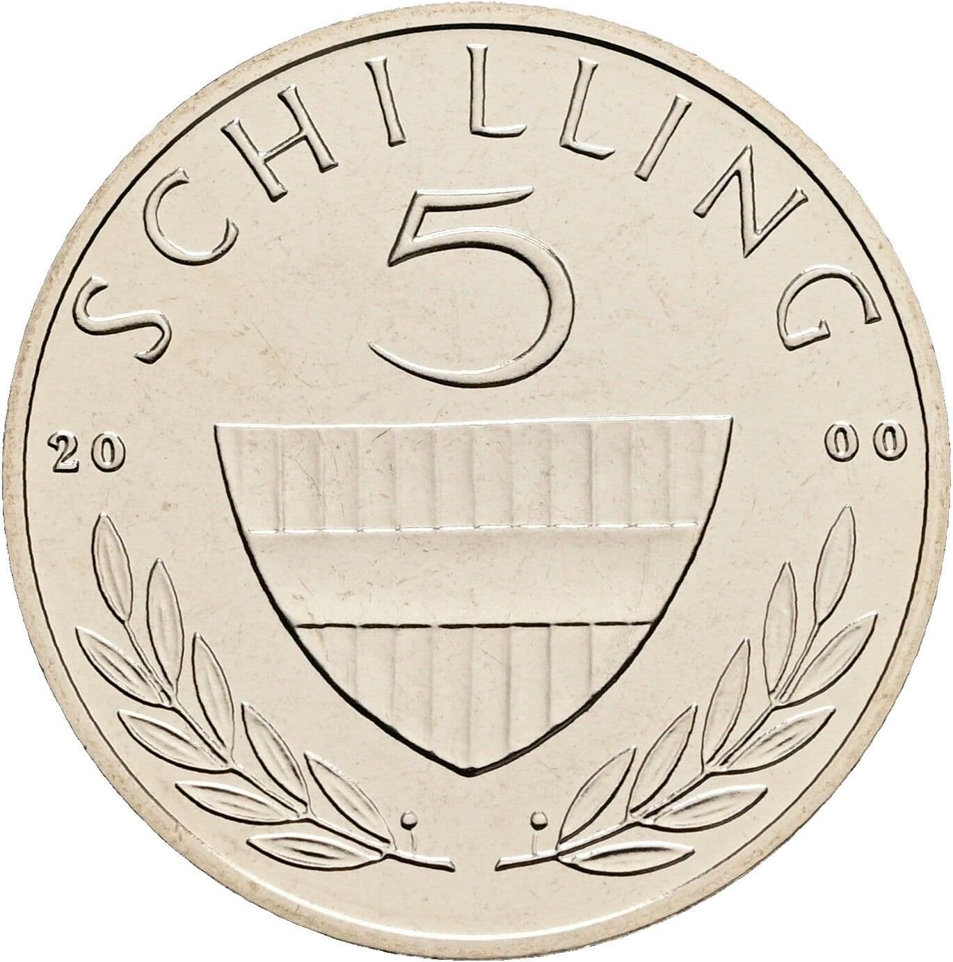 5 Schilling 2000 – Vorderseite