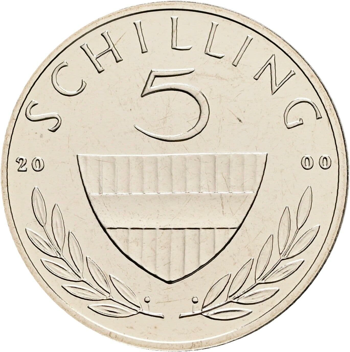 5 Schilling 2000 – Vorderseite