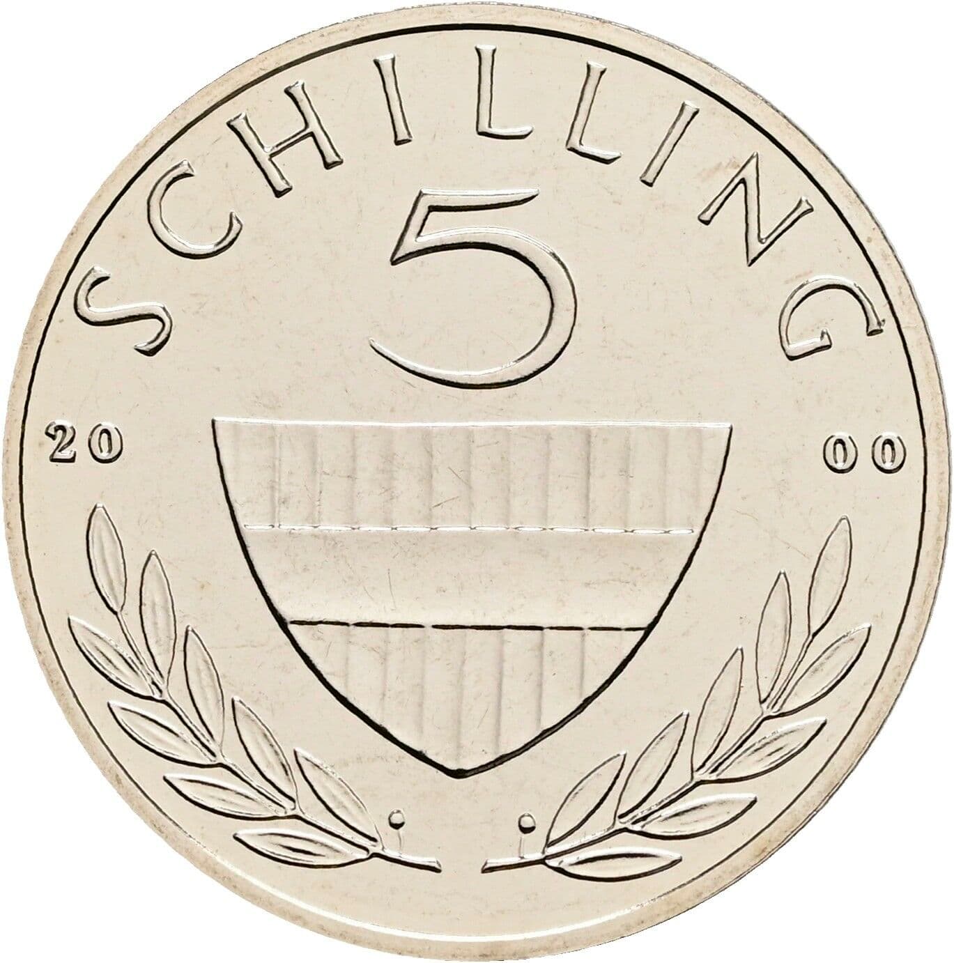 5 Schilling 2000 – Vorderseite
