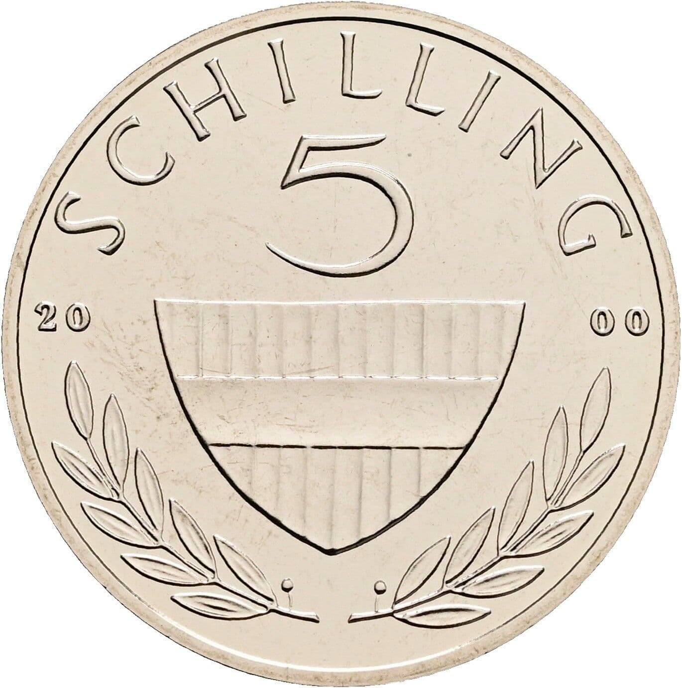 5 Schilling 2000 – Vorderseite