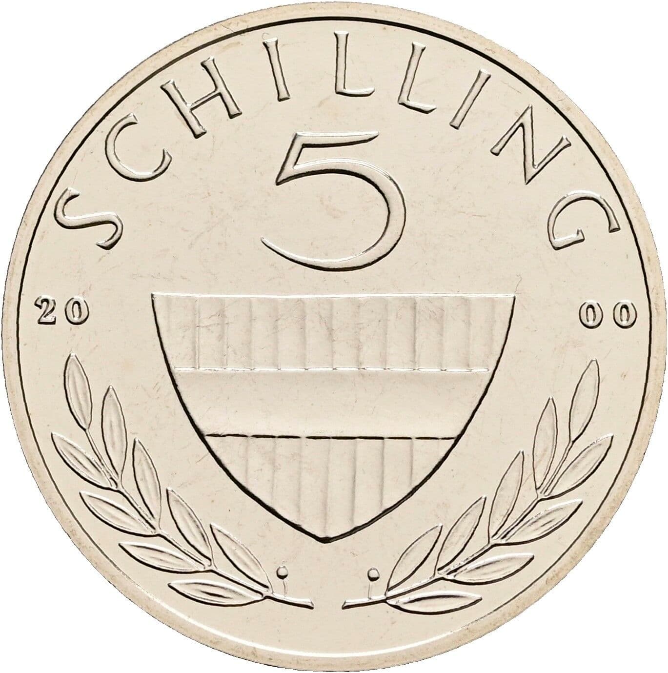 5 Schilling 2000 – Vorderseite
