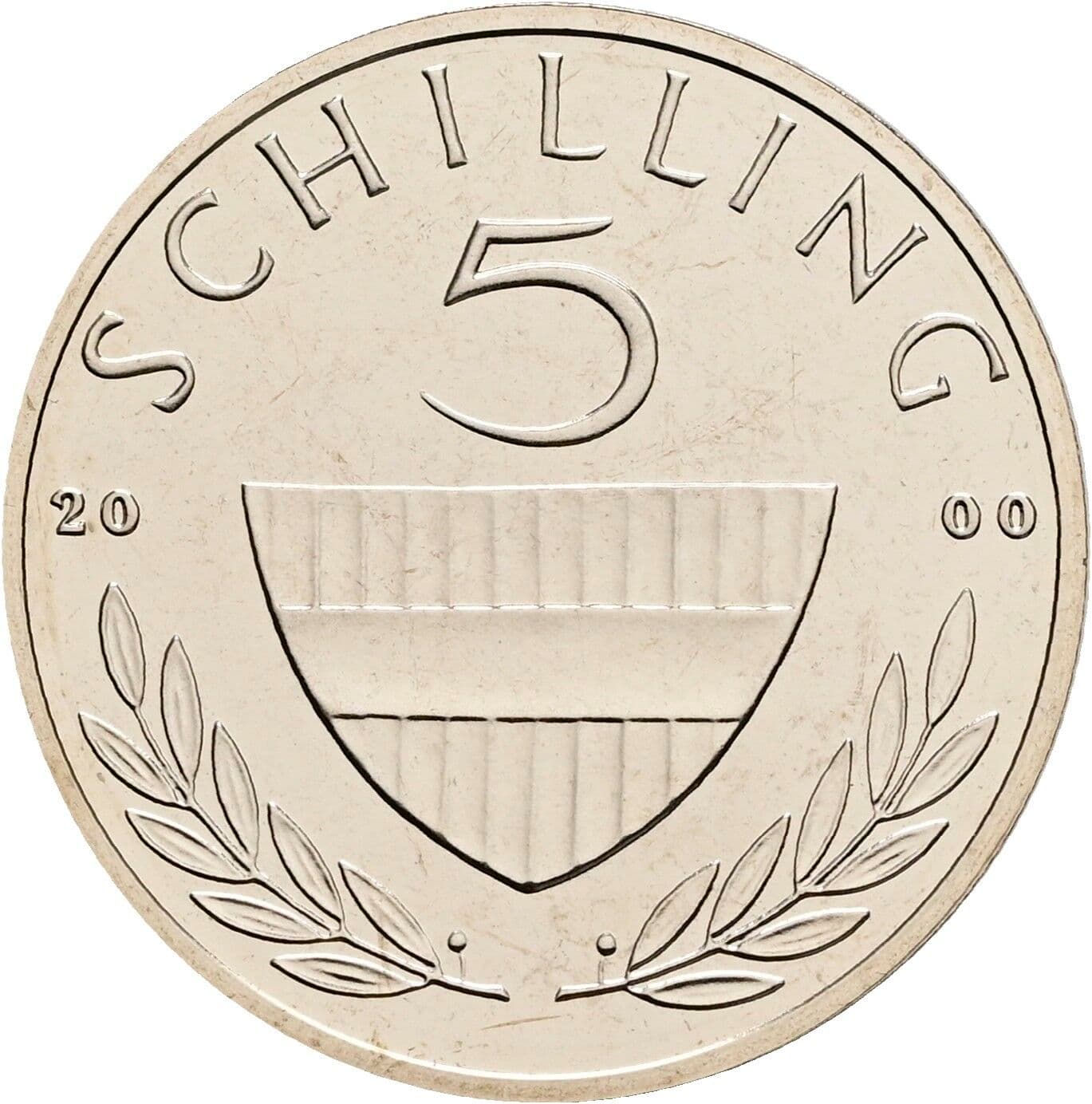 5 Schilling 2000 – Vorderseite