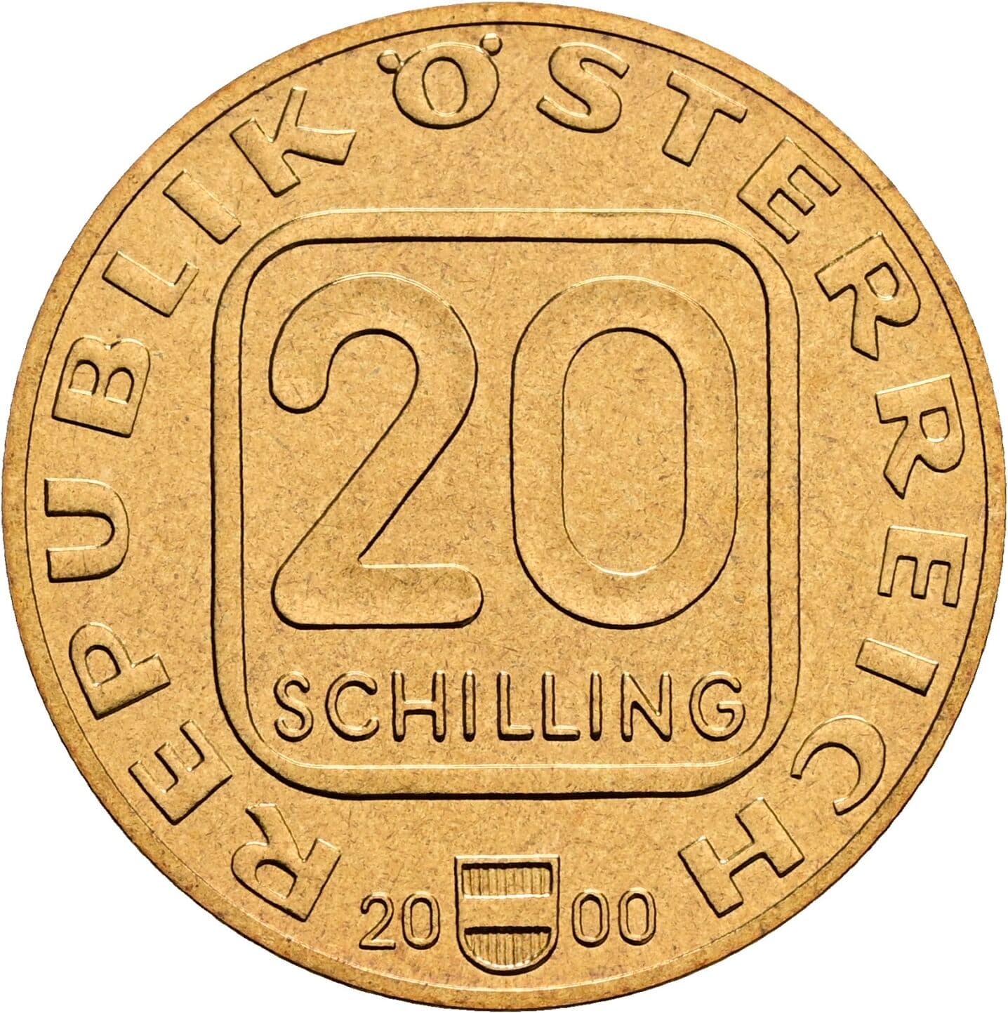 20 Schilling 2000 – Vorderseite