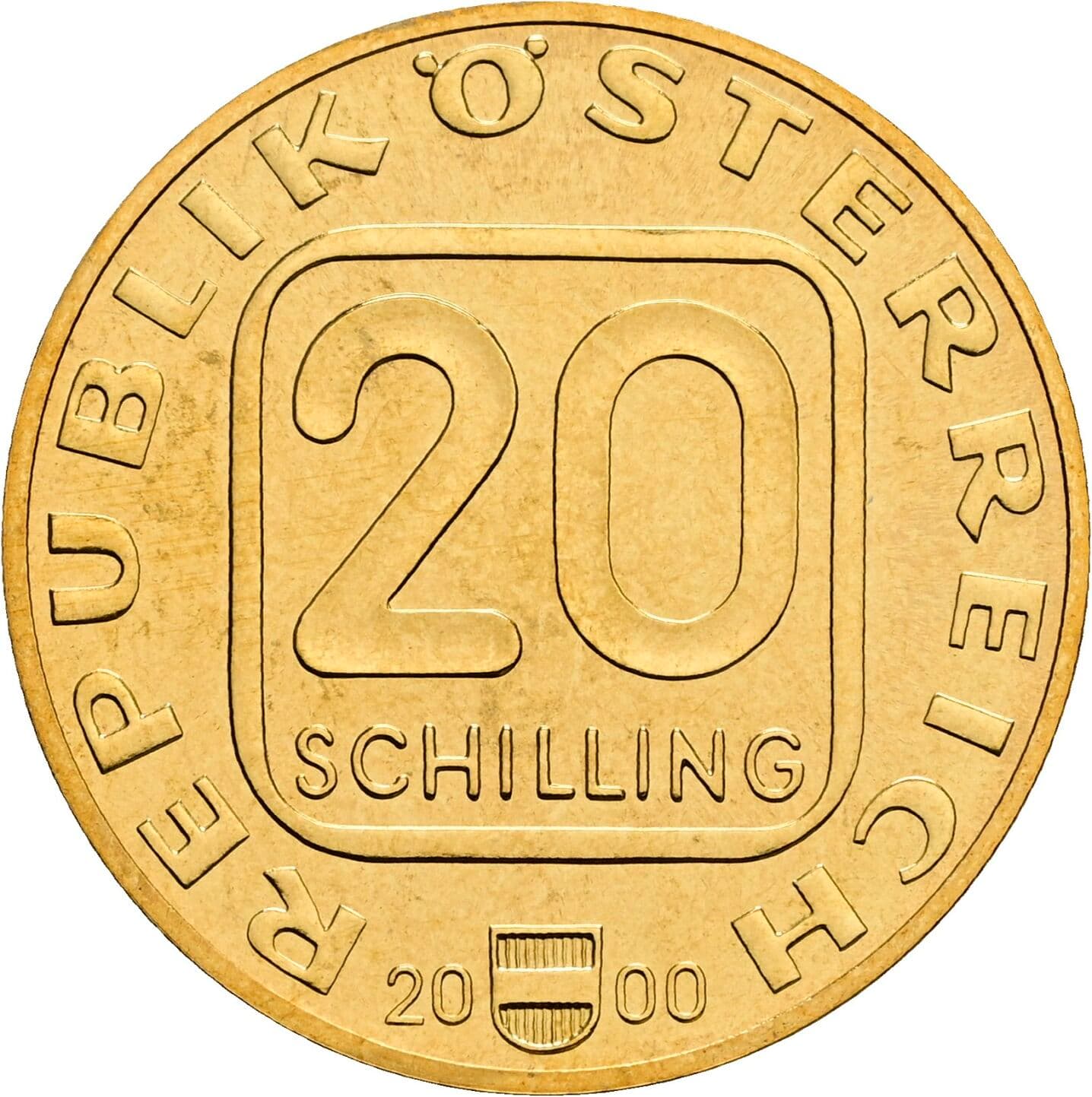 20 Schilling 2000 – Vorderseite