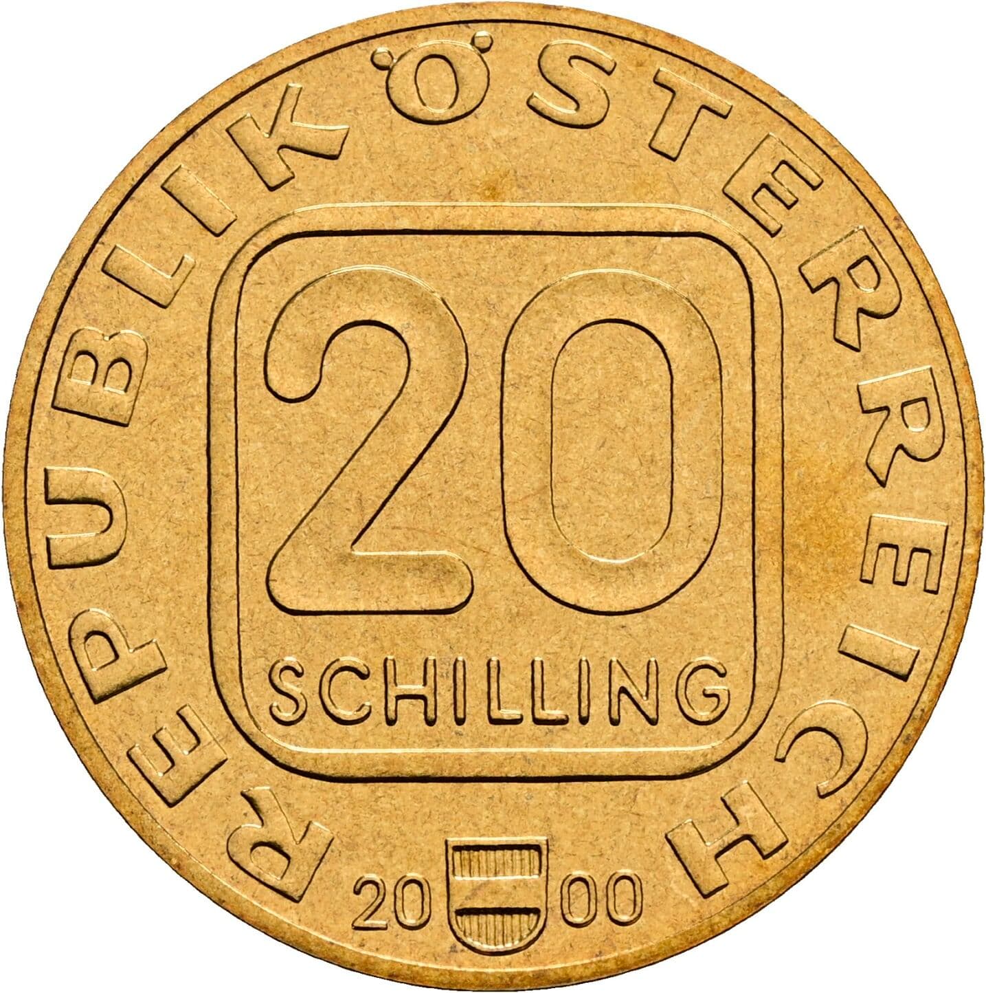 20 Schilling 2000 – Vorderseite