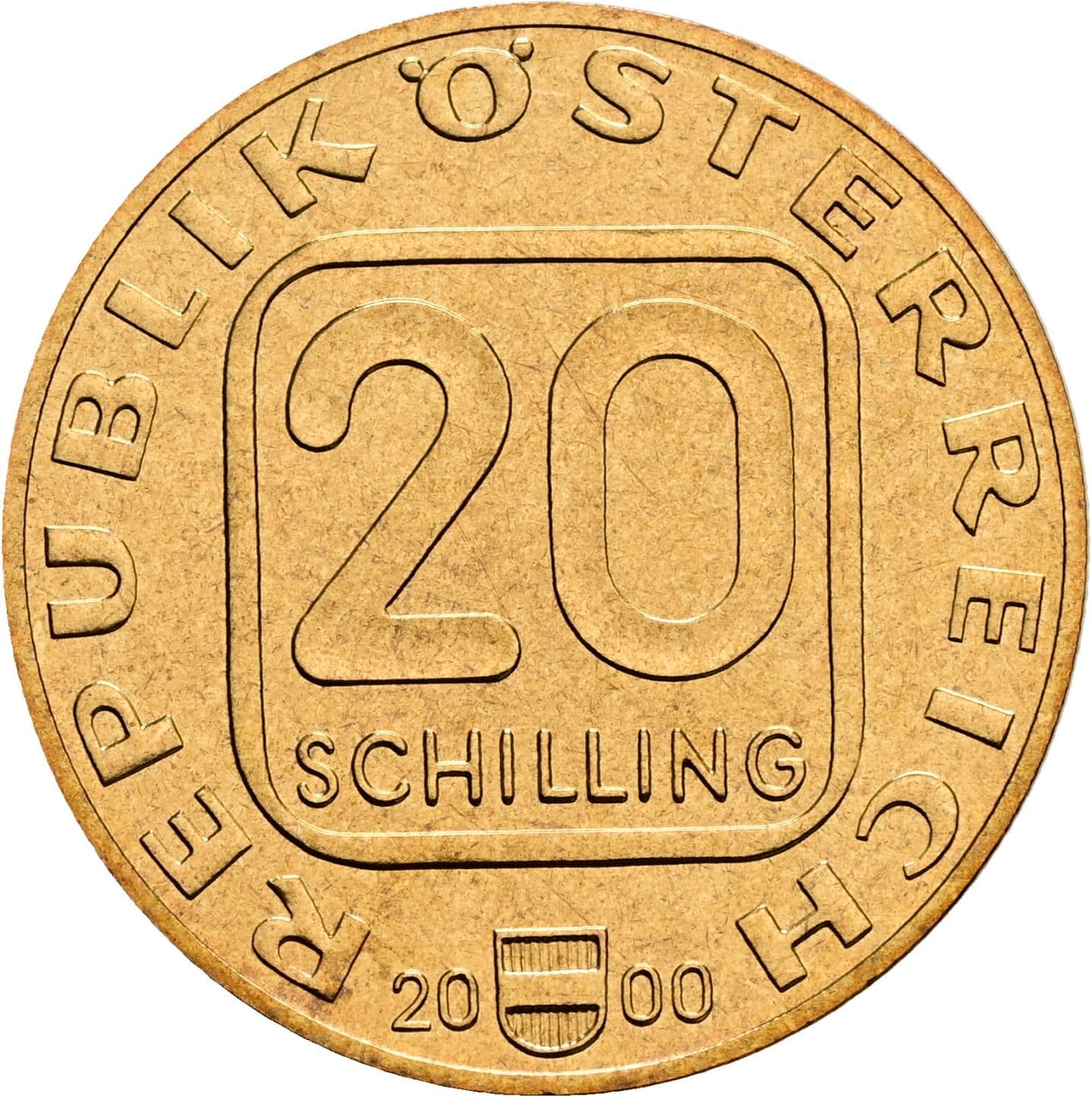 20 Schilling 2000 – Vorderseite