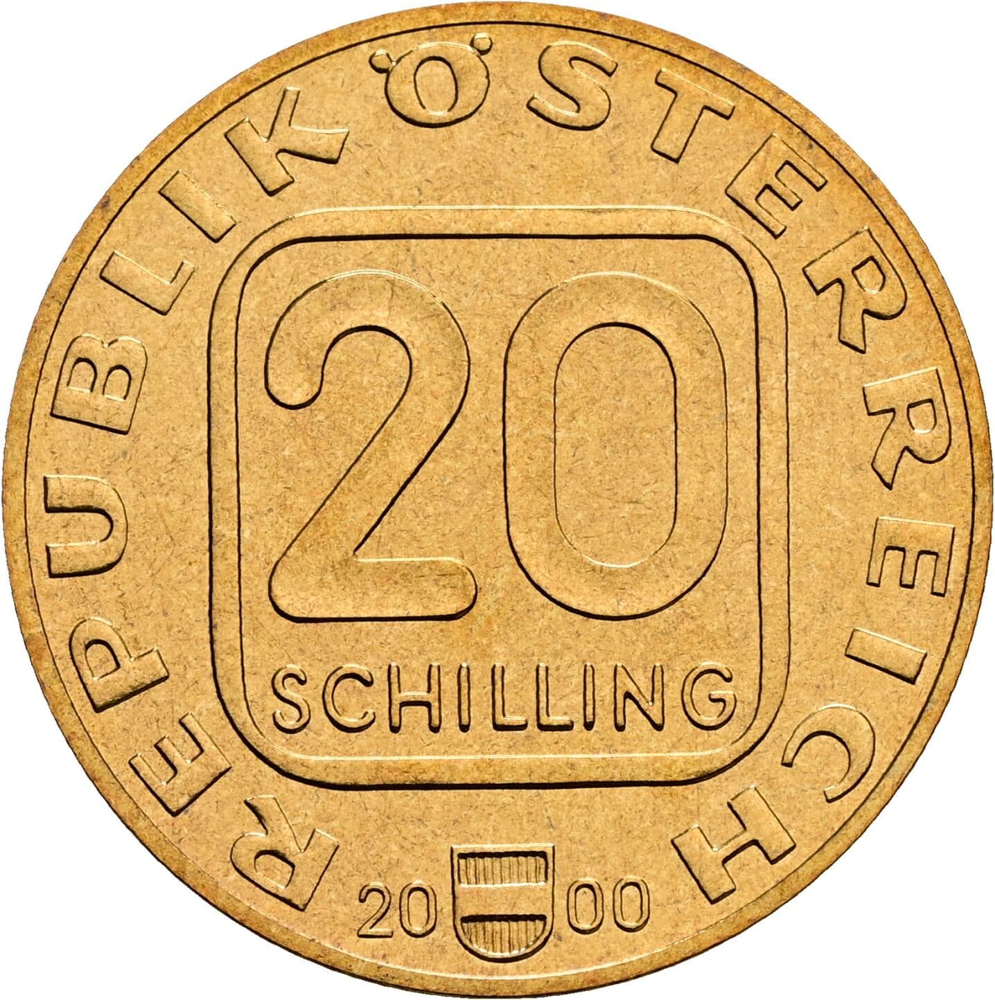 20 Schilling 2000 – Vorderseite