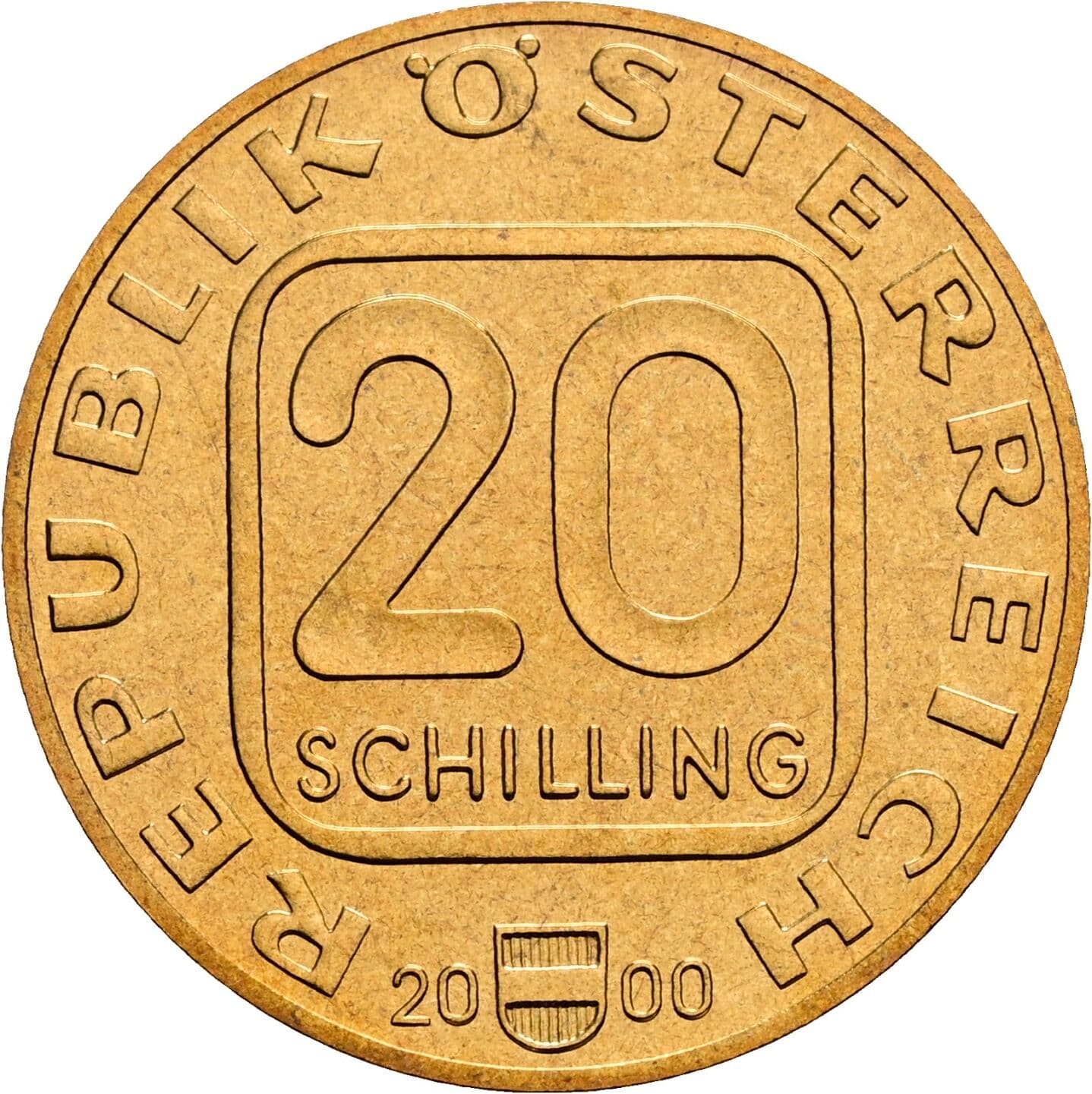 20 Schilling 2000 – Vorderseite