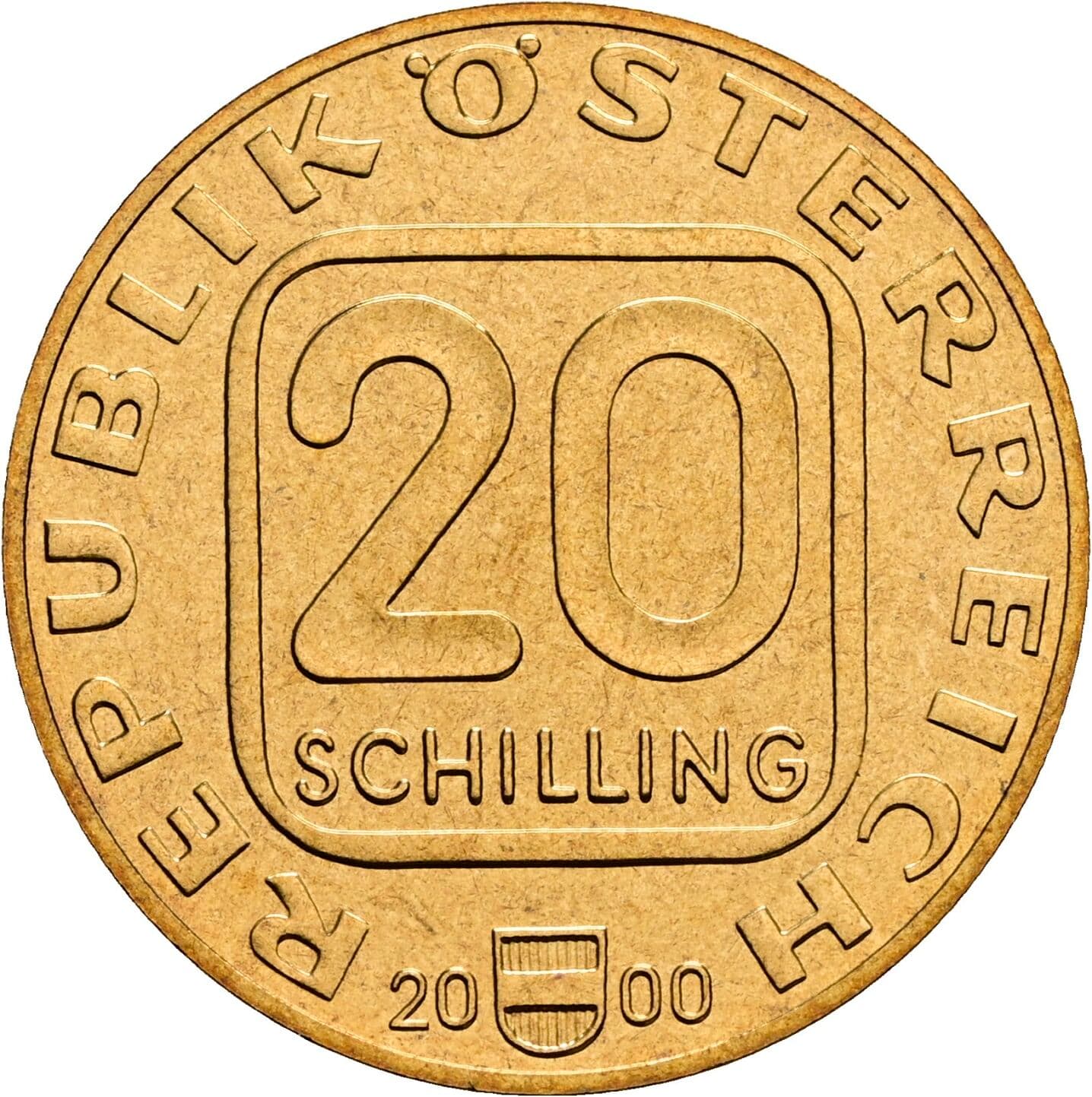 20 Schilling 2000 – Vorderseite
