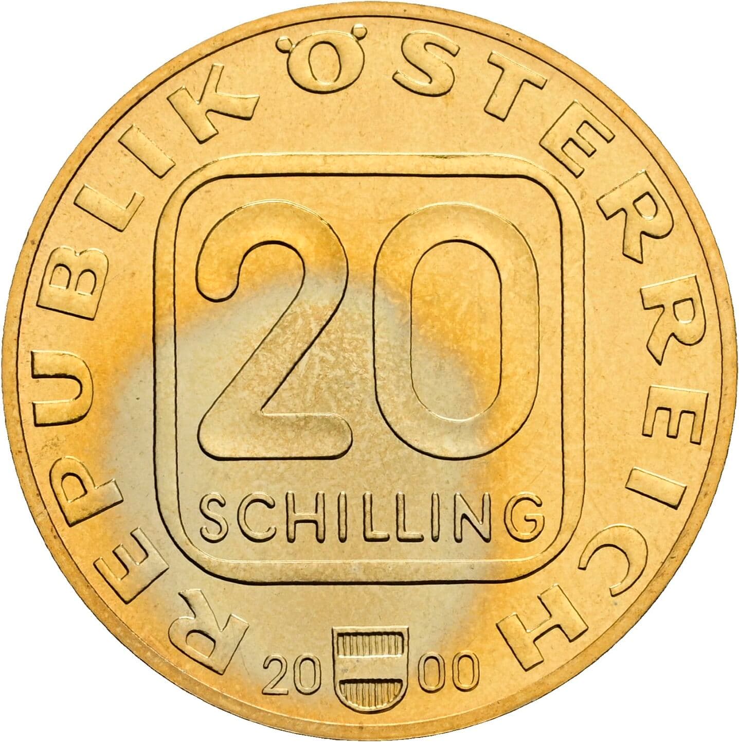 20 Schilling 2000 – Vorderseite
