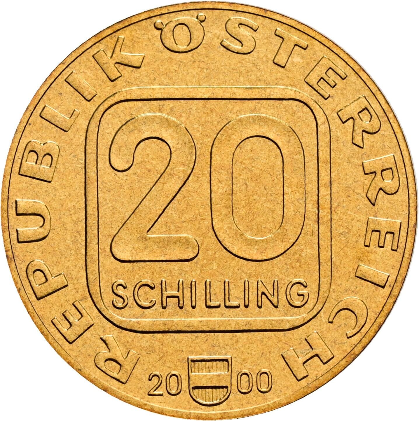 20 Schilling 2000 – Vorderseite