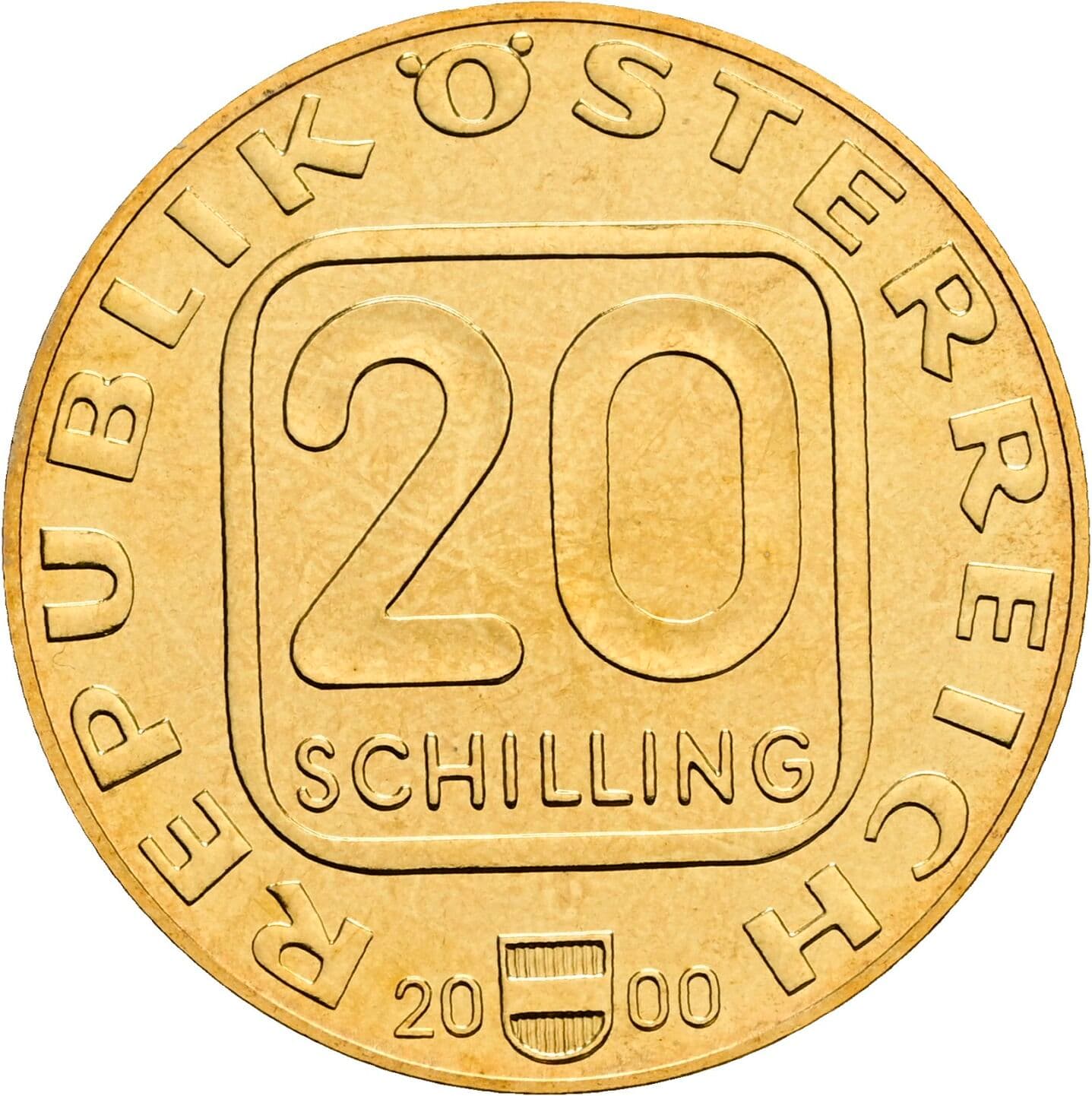 20 Schilling 2000 – Vorderseite